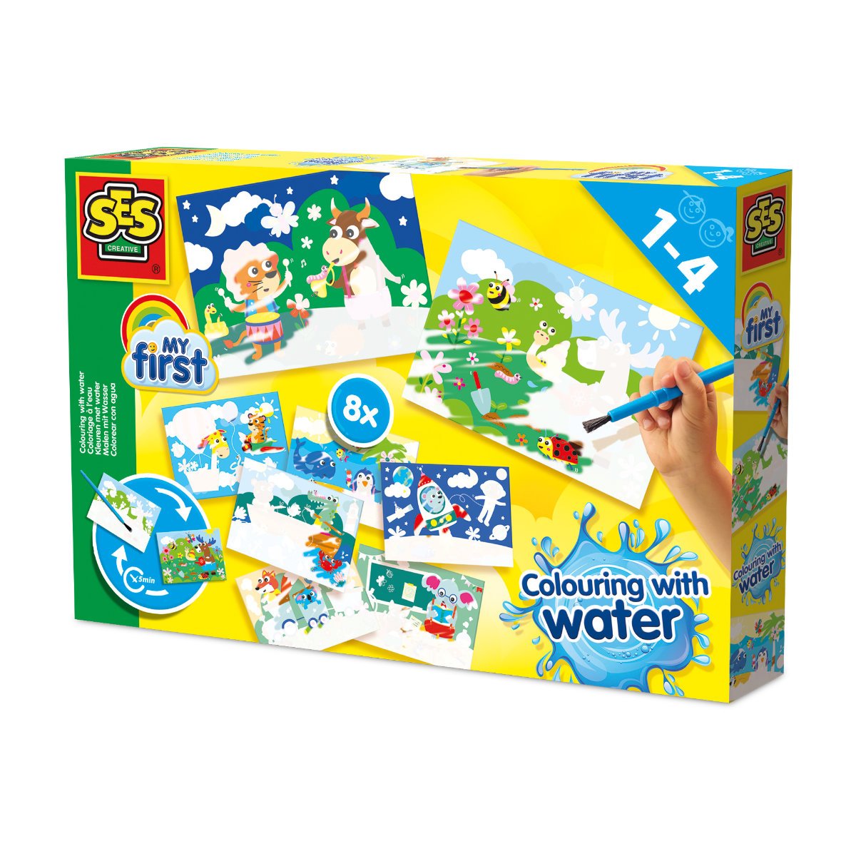 SES Creative Colour With Water Megaset Activity Set - Hidden Animals