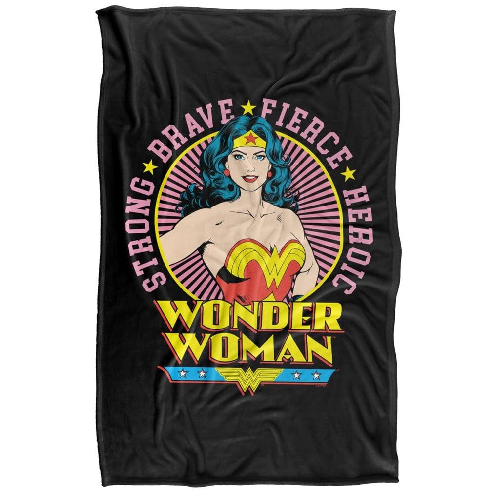 Wonder Woman Portrait Circle Blanket - 147cm x 91cm