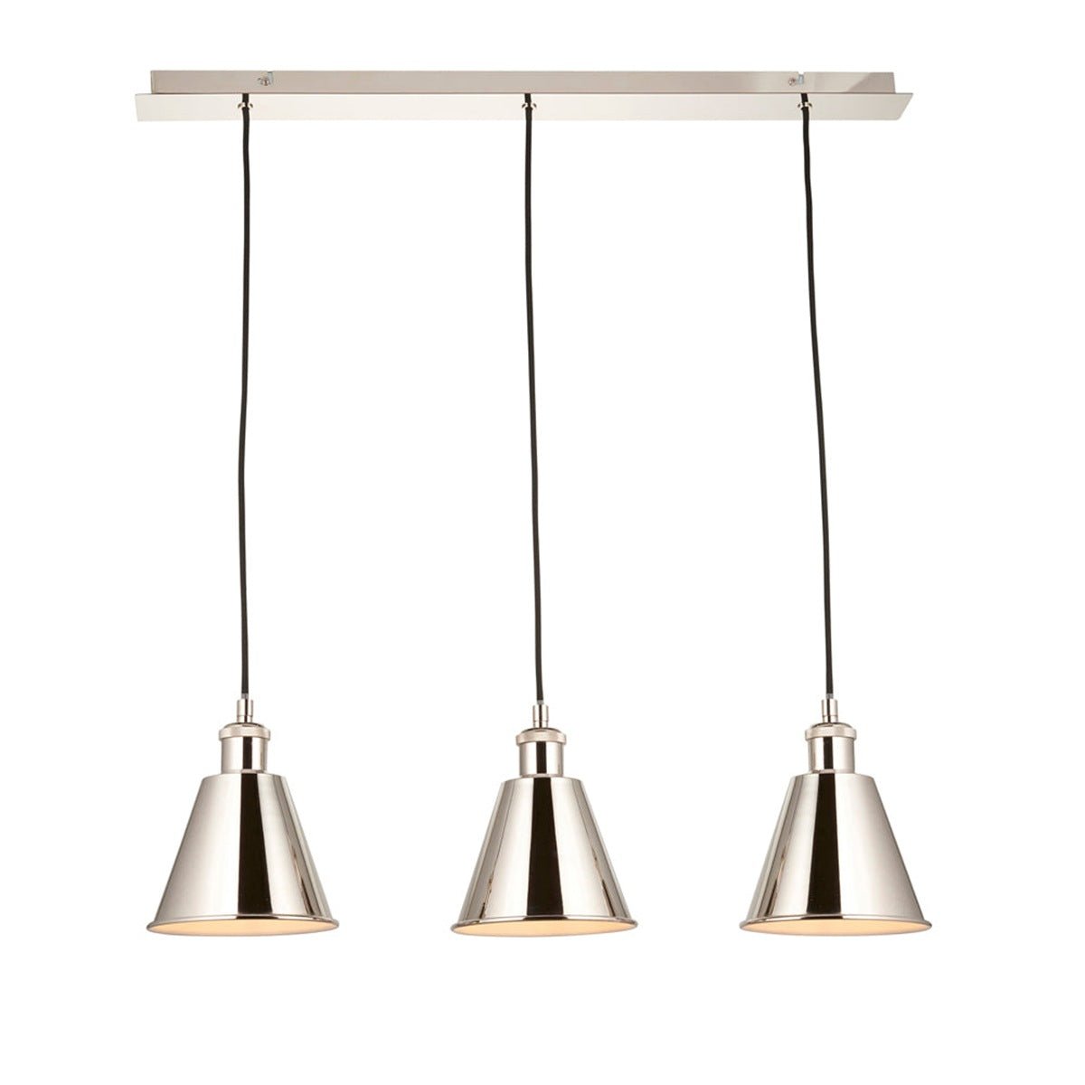 Loops Direct Steel and Stainless Steel Pendant - Bright Nickel