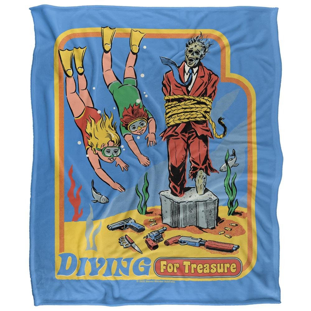 Steven Rhodes Diving For Treasure Soft Touch Blanket - 147cm x 91cm