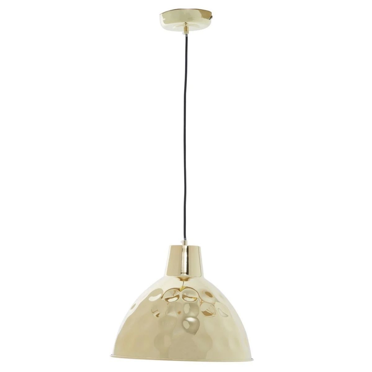Orsina Leni Hammered Metal Pendant Light - Gold