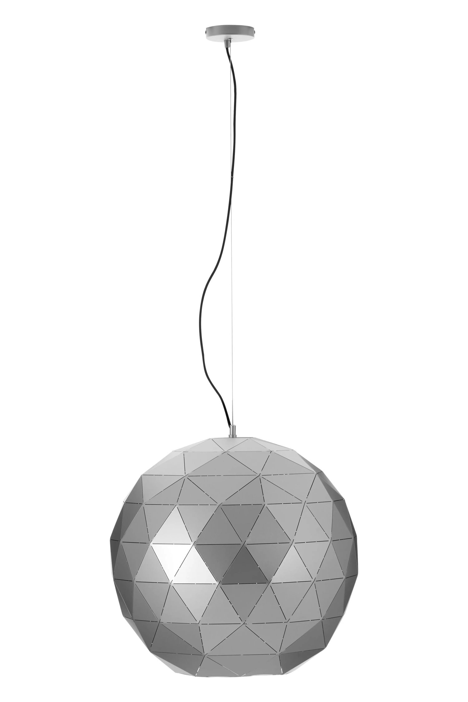 Orsina Mateo Geometric Metal Pendant Light - Silver