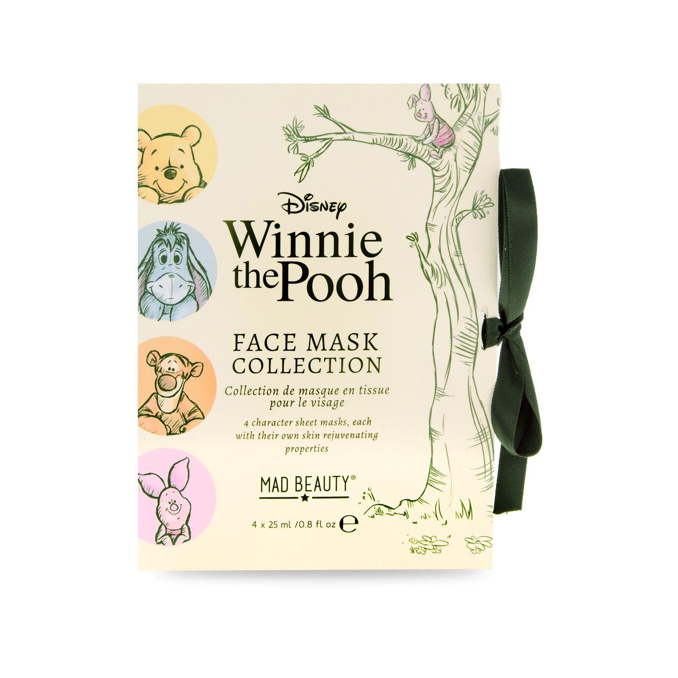 Mad Beauty Winnie The Pooh Face Sheet Masks Gift Set - 4 Pack