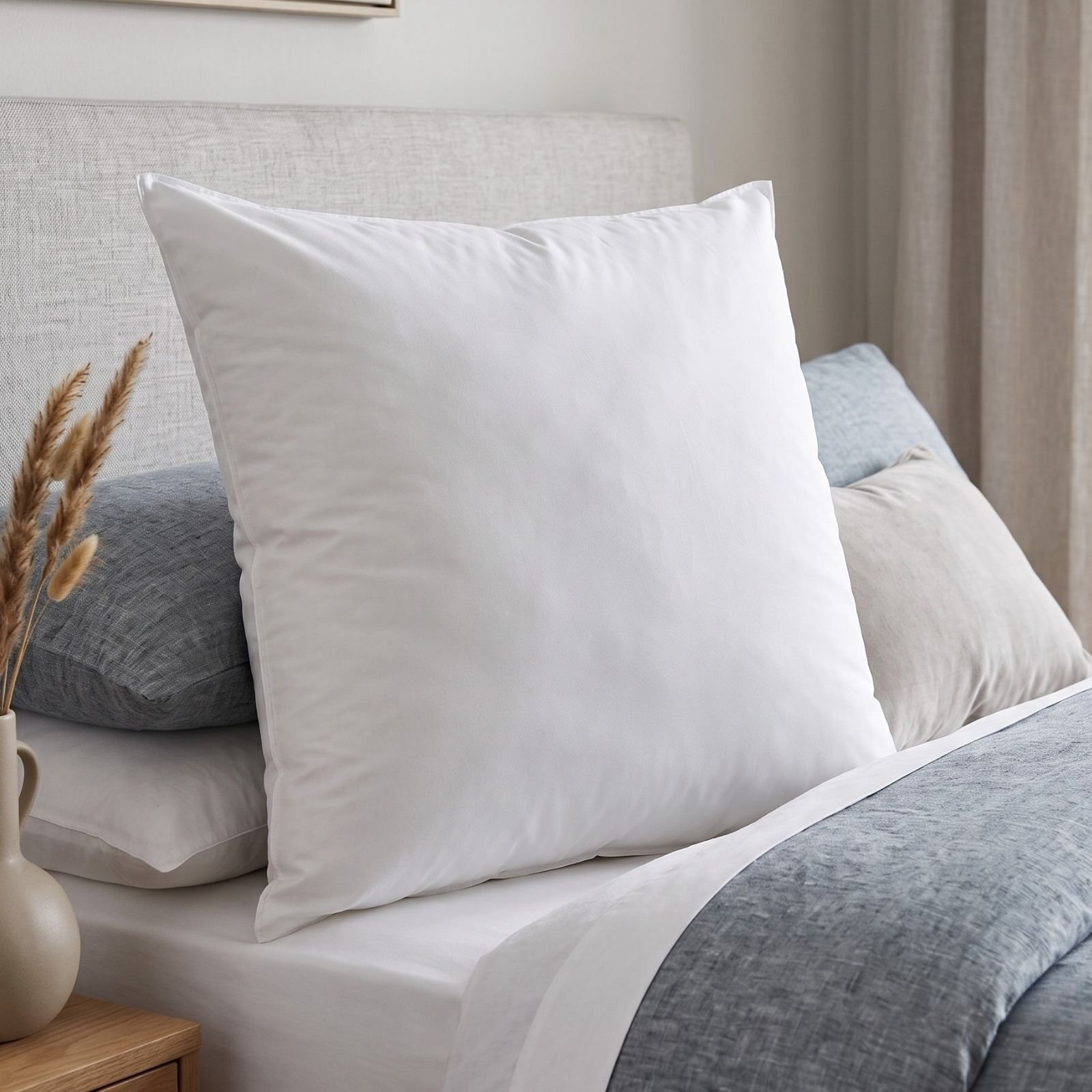 Homescapes Duck Feather and Down European Pillow - 80 x 80 cm