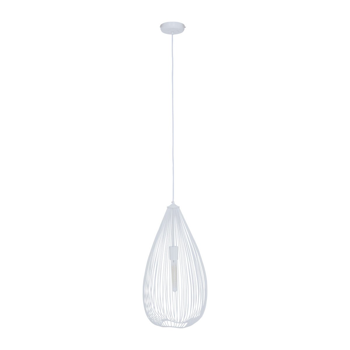 Orsina Lavis Teardrop Pendant Light - White