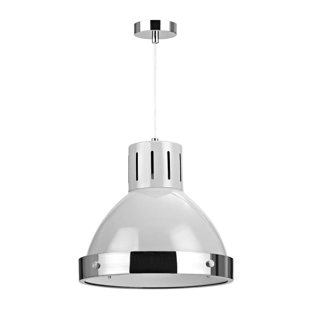 Orsina Vermont Flint Bell-Shaped Pendant Light - Grey