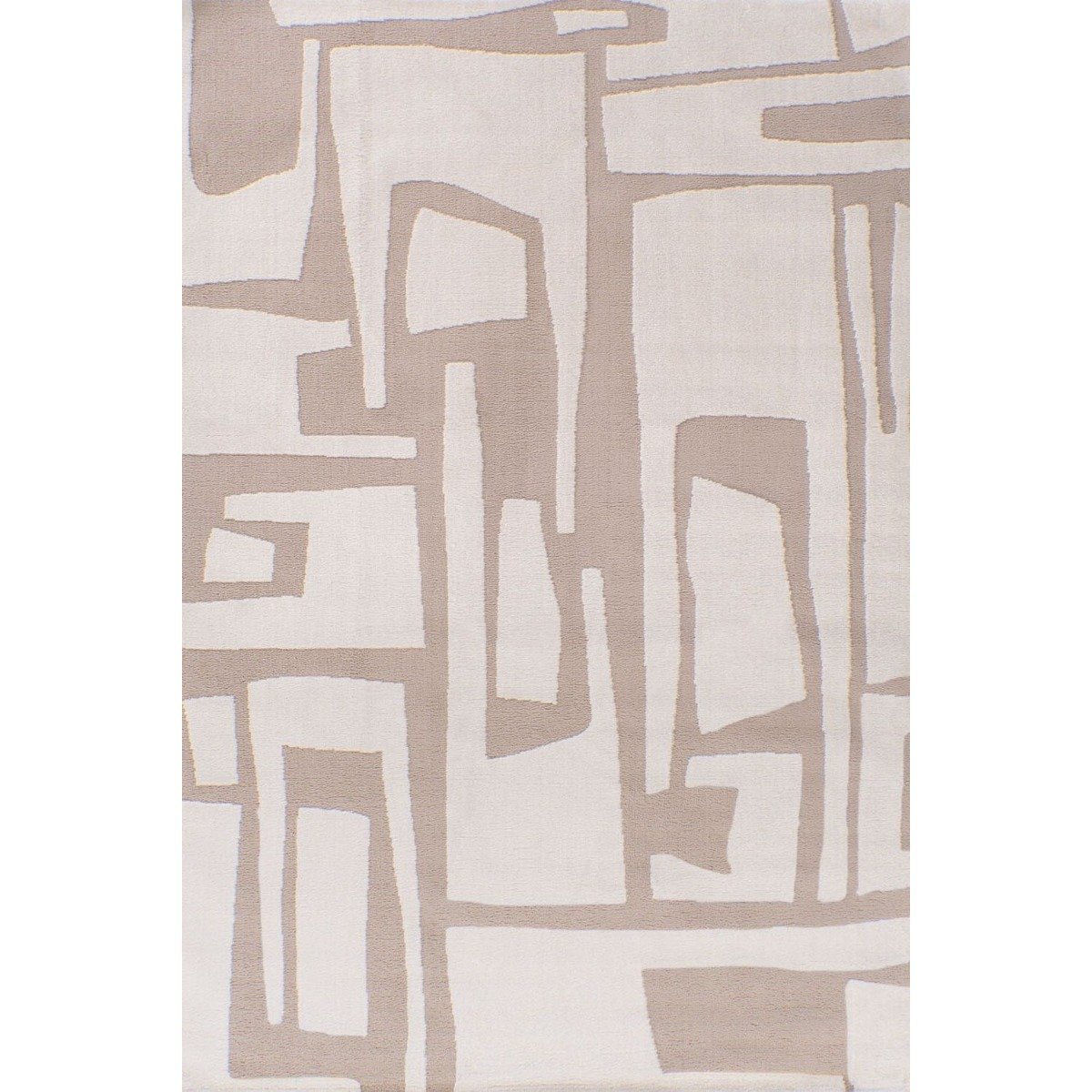 The Rugs Beige Loft Abstract Rug - 80 x 150cm