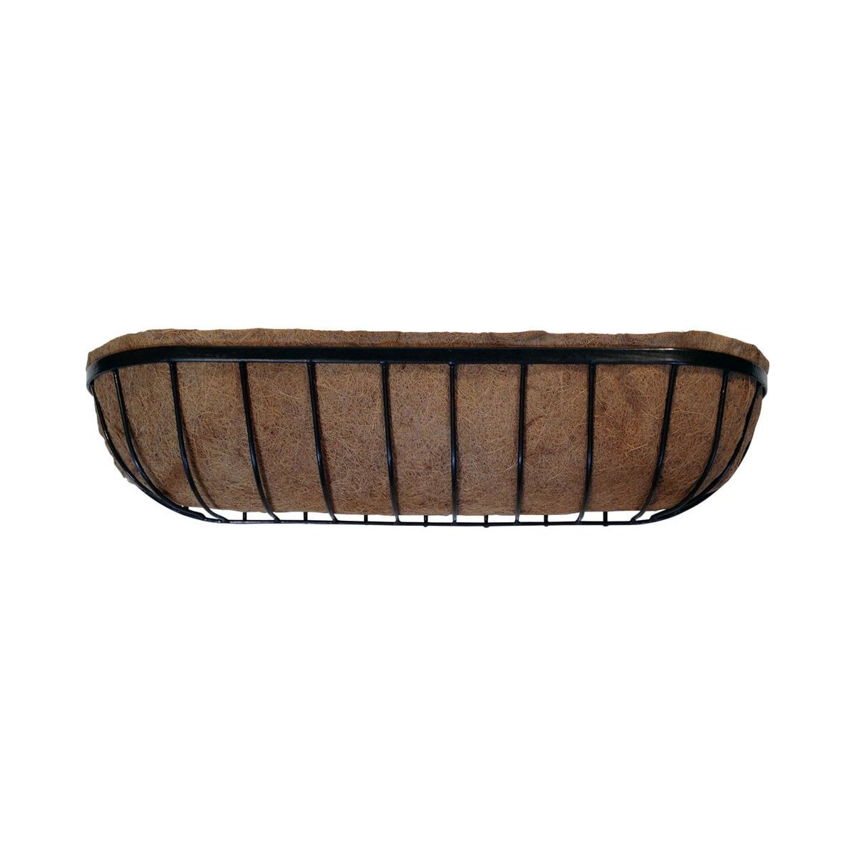 Garden Pride 36" Large Pre-Lined Wall Trough Planter - Black