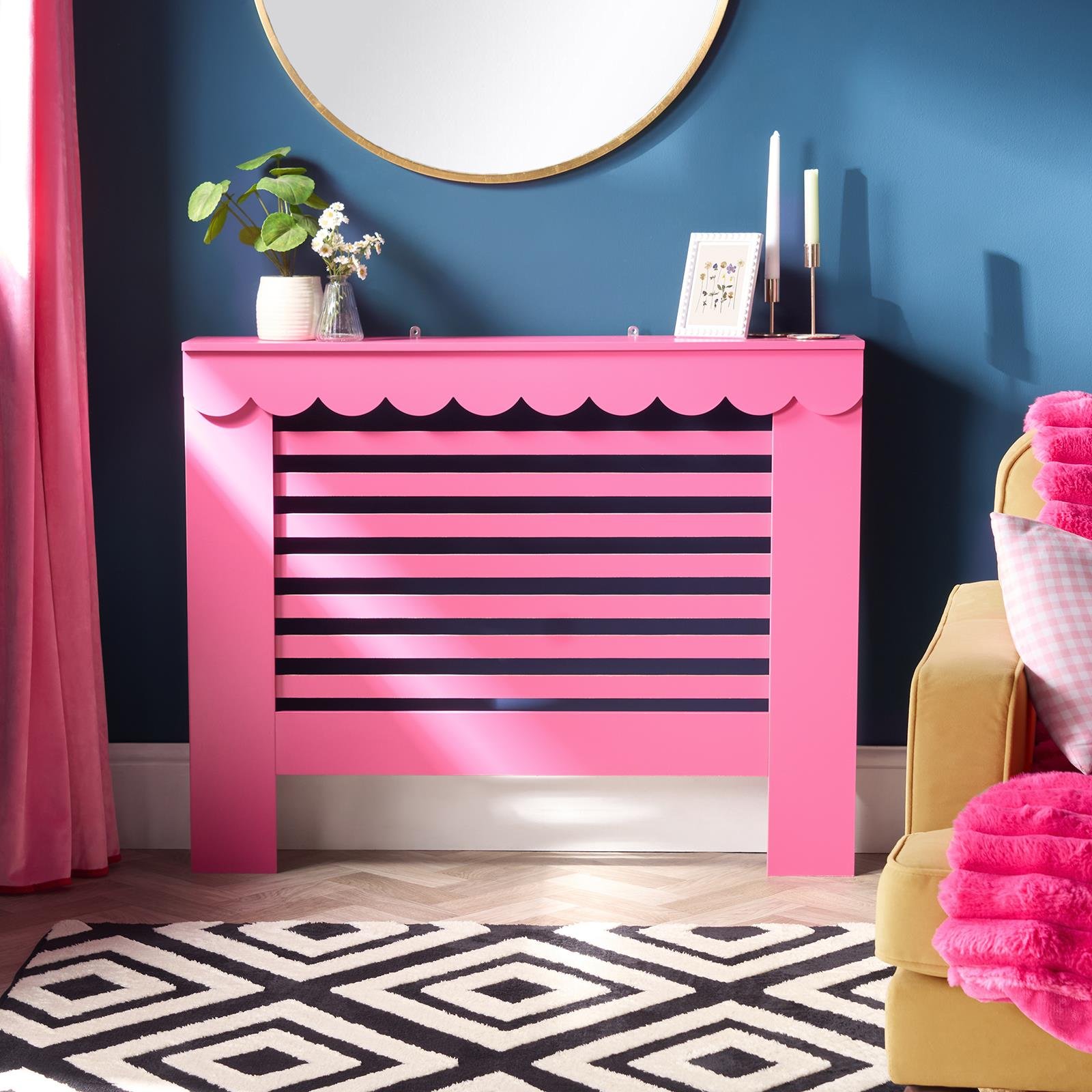 OHS Scallop Radiator Cover - Hot Pink - Medium