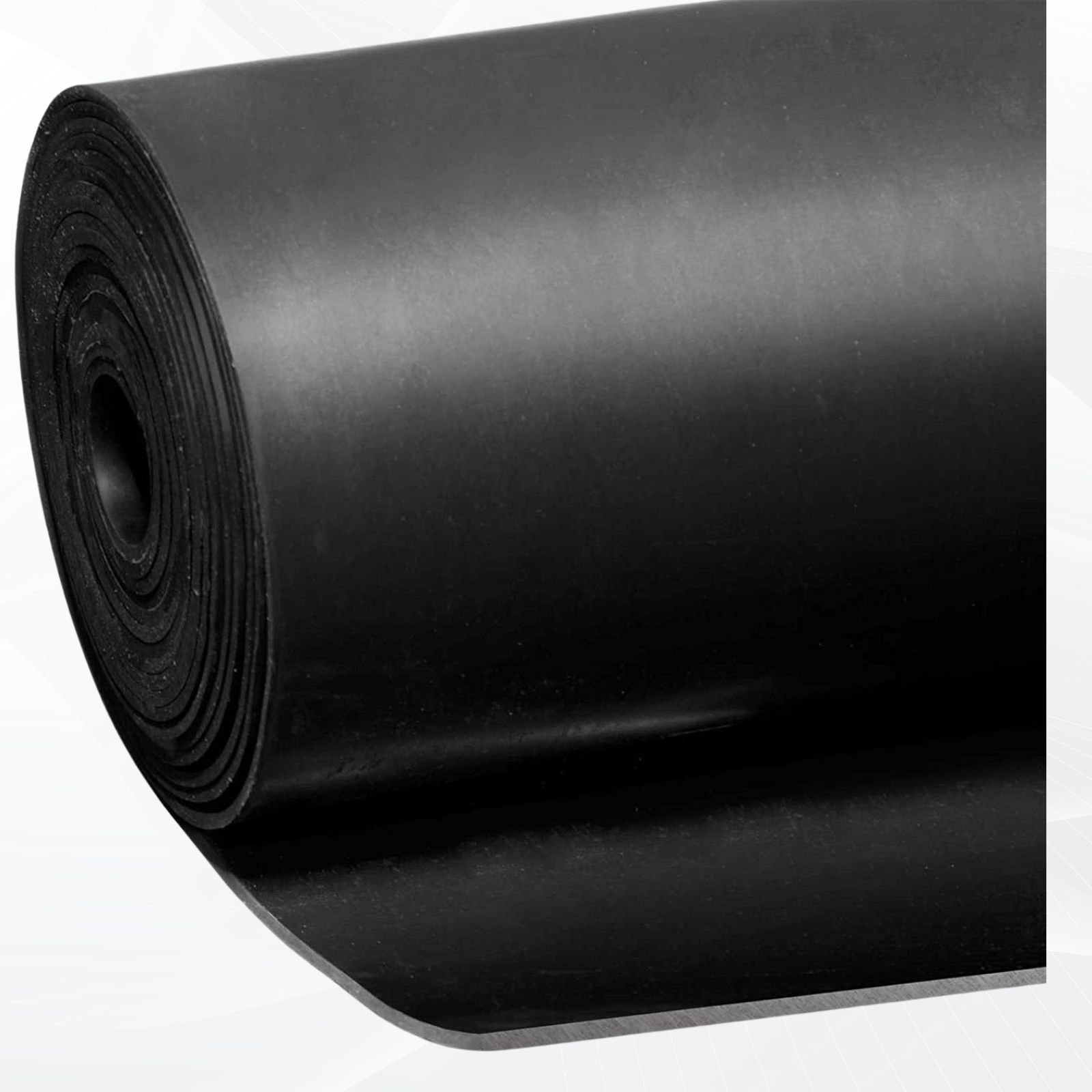 Ark Mat 5mm Thick Smooth Rubber Roll Flooring Matting - 1m x 5m