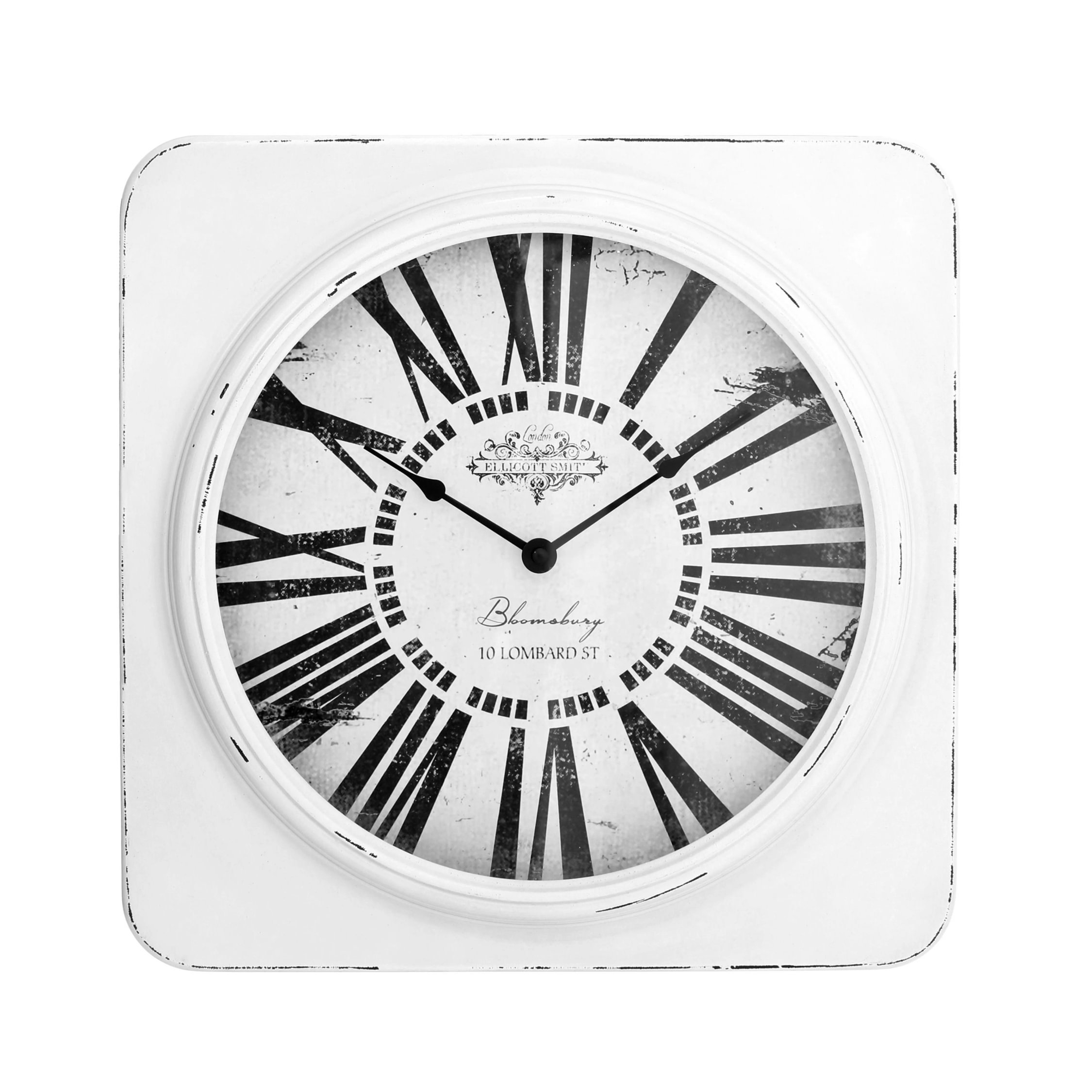 Orsina Cheston Antique Wall Clock - White