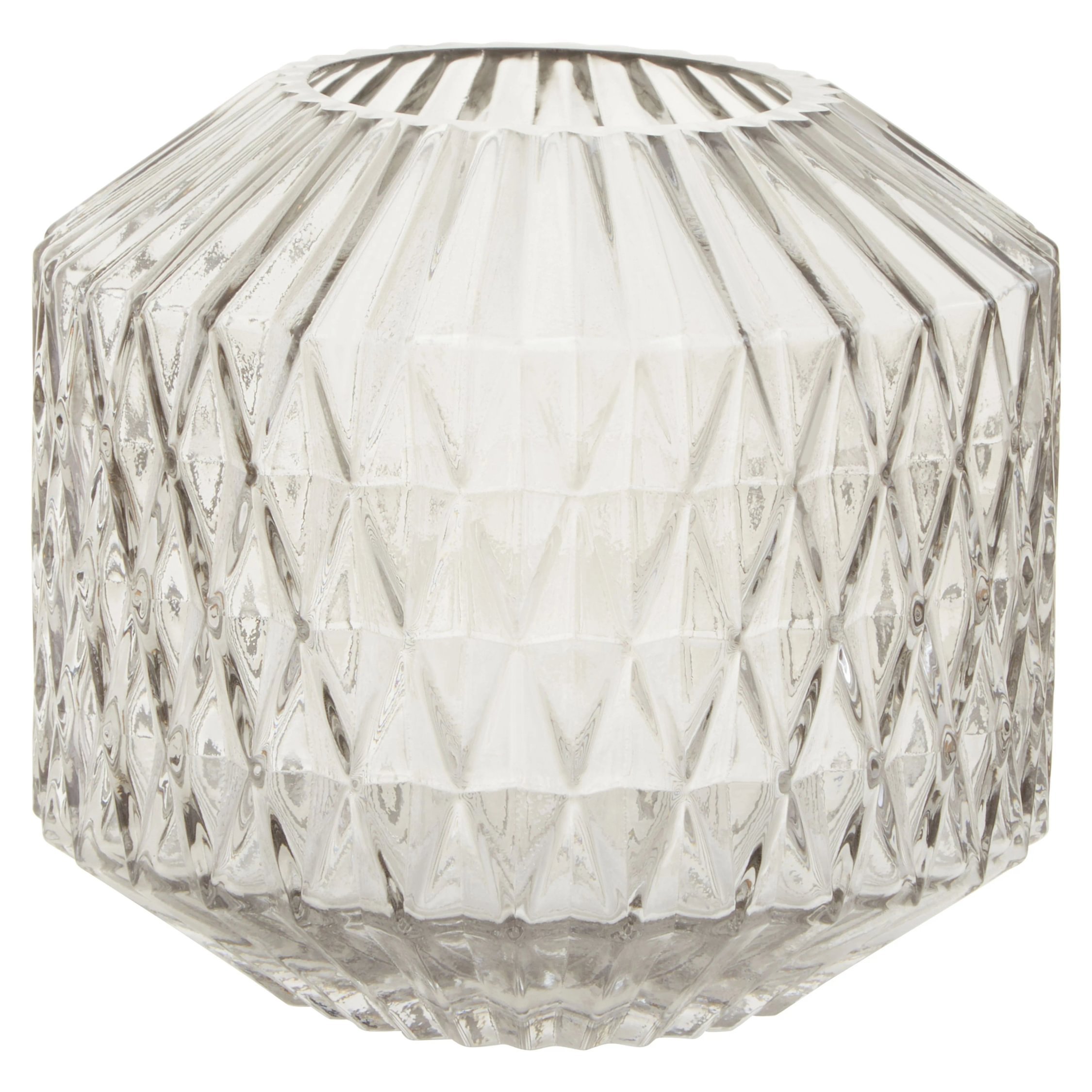 Orsina Brice Small Glass Vase - Grey