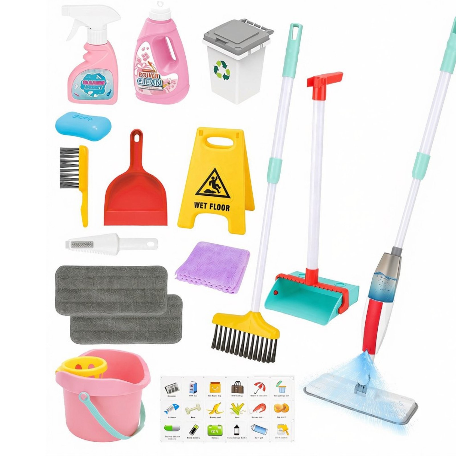 deAO Cleaning Toy Set