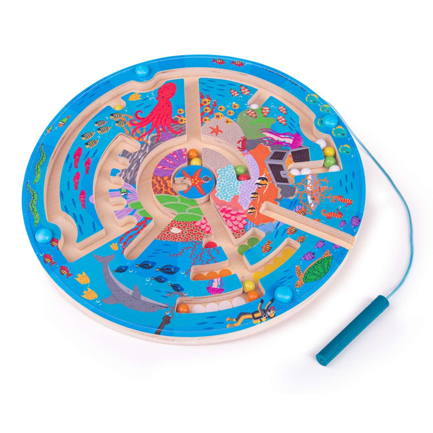 Bigjigs Toys Aquatic Maze Puzzle 3 Years +