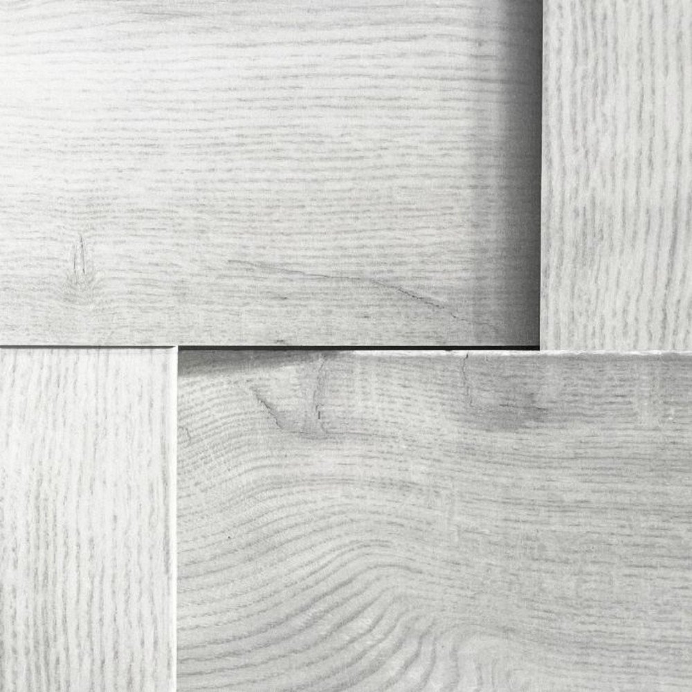 Debona Harrow Weave Wood Panel Wallpaper - Grey