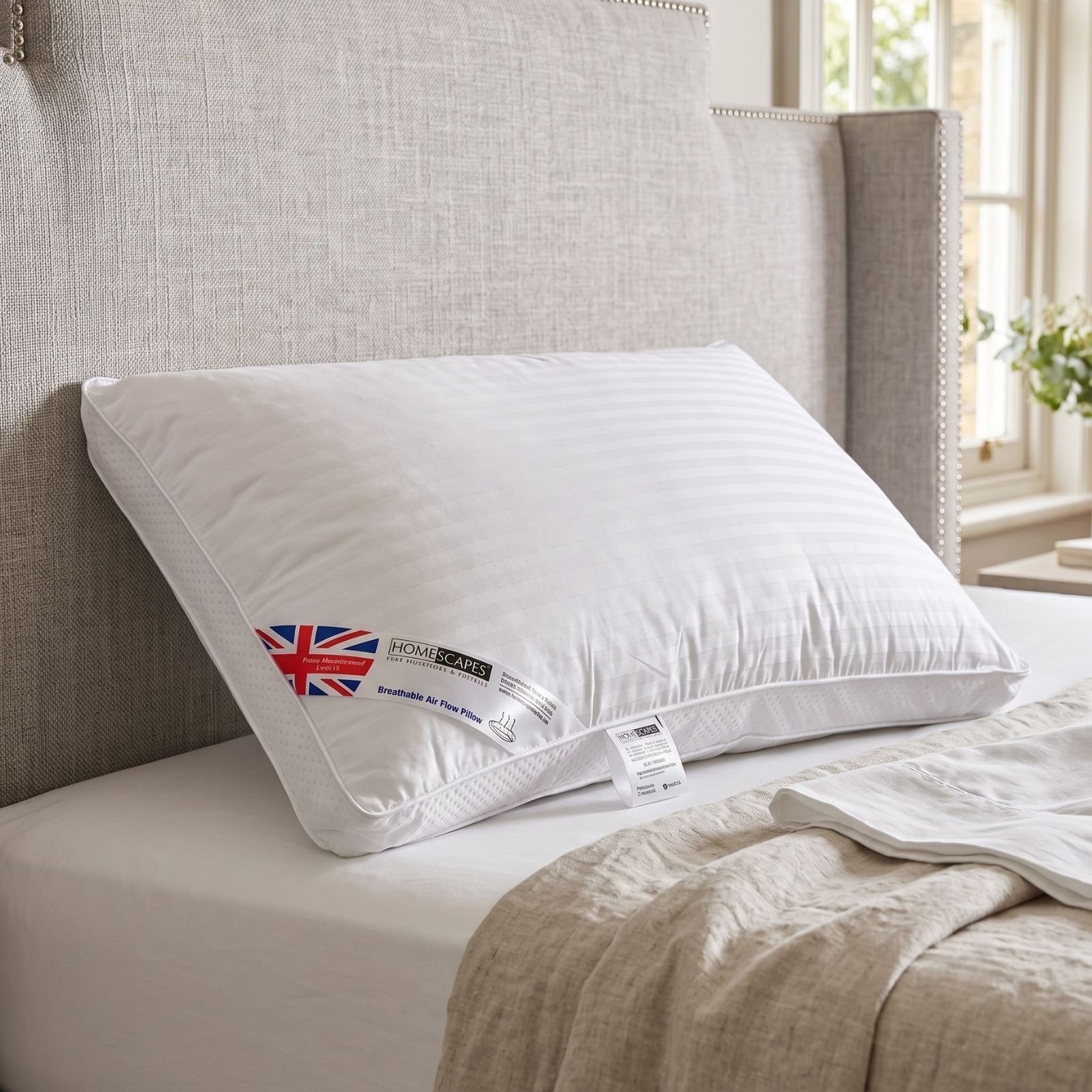 Homescapes Air Flow Breathable Super Microfibre Pillow