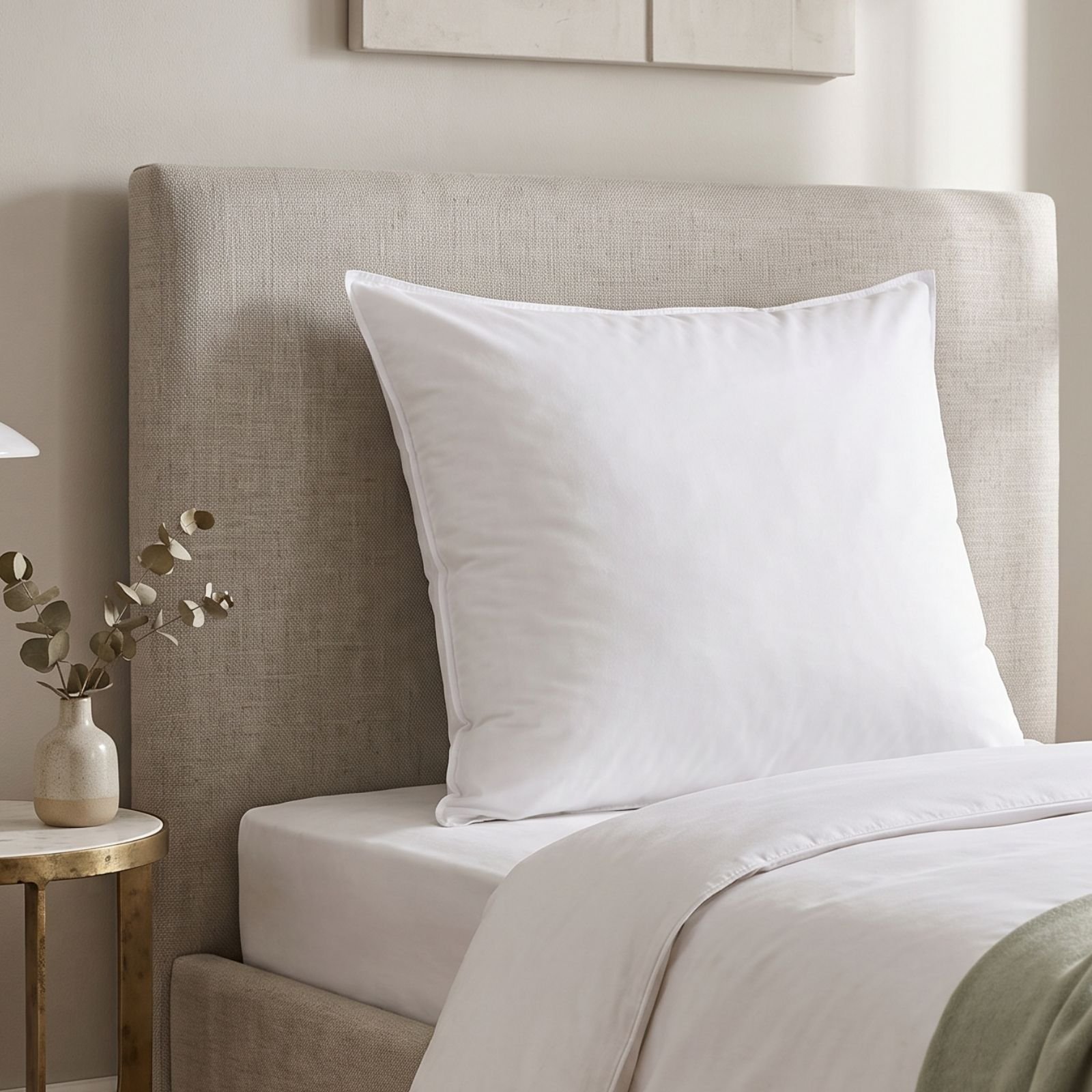 Homescapes Goose Feather and Down European Pillow - 80 x 80 cm