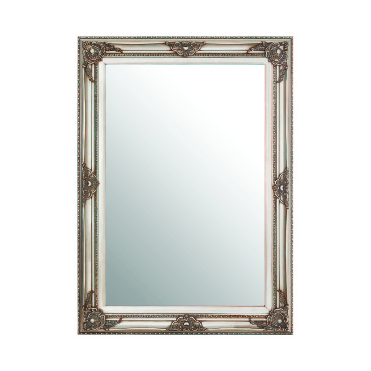 Orsina Brussels Baroque Rectangular Wall Mirror - Grey