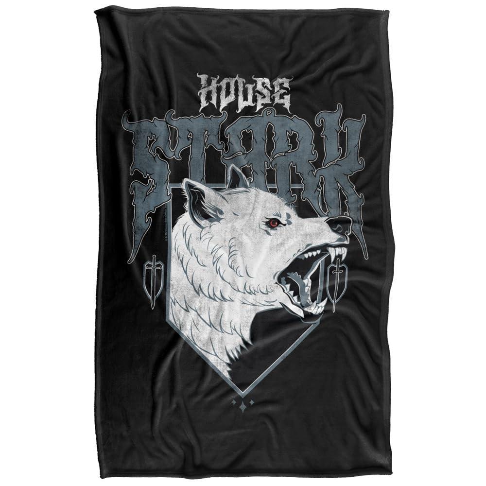 Game Of Thrones House Stark Wolf Soft Touch Blanket - 147cm x 91cm