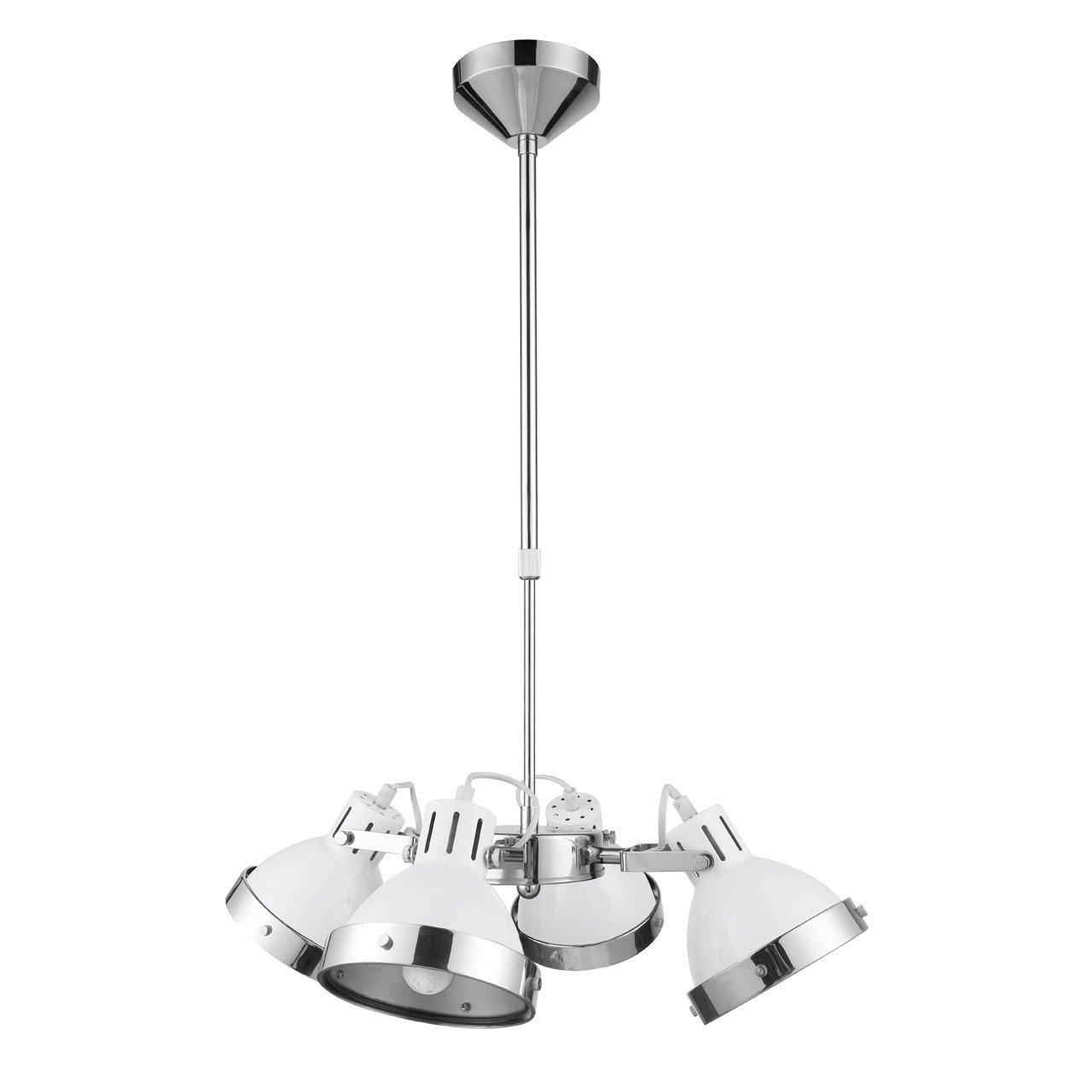 Orsina Jasper 4-Light Pendant Light - White and Chrome