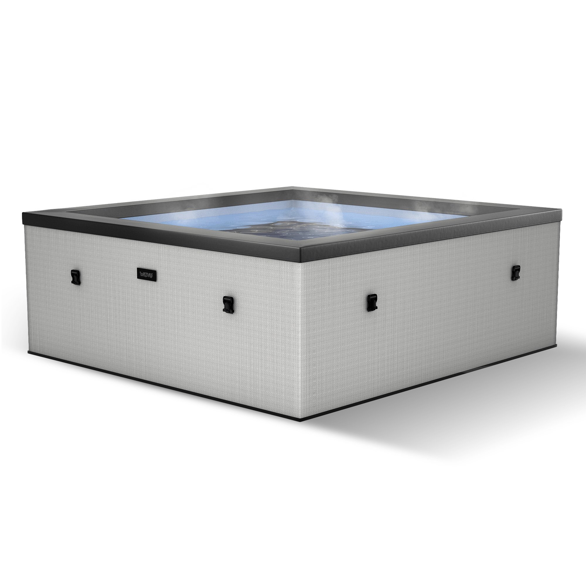 Wave Garda 4-Person Eco Foam Hot Tub with Integrated Heater - Graphite Grey