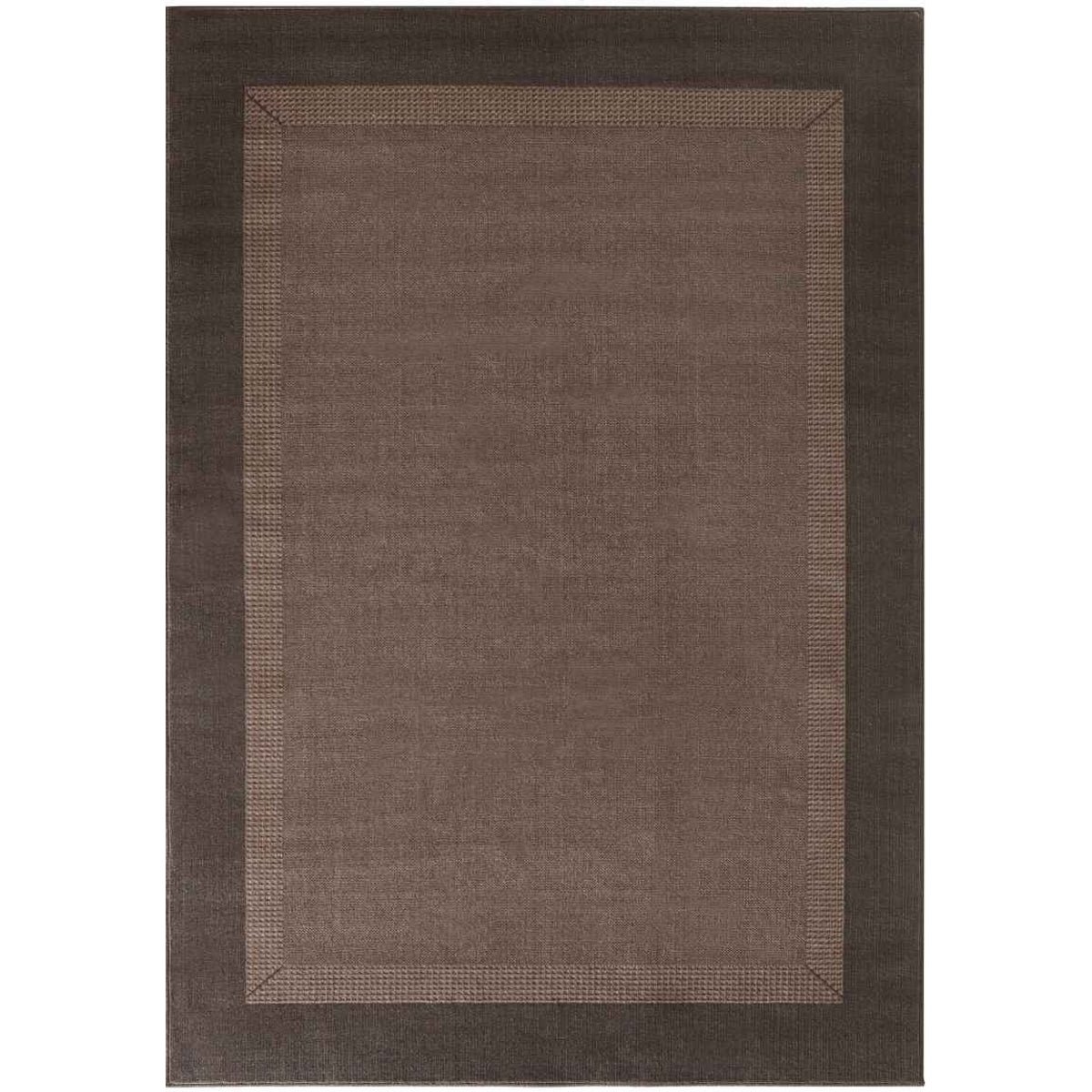 Hanse Home Brown Designer Velours Band Rug - 120 x 170cm