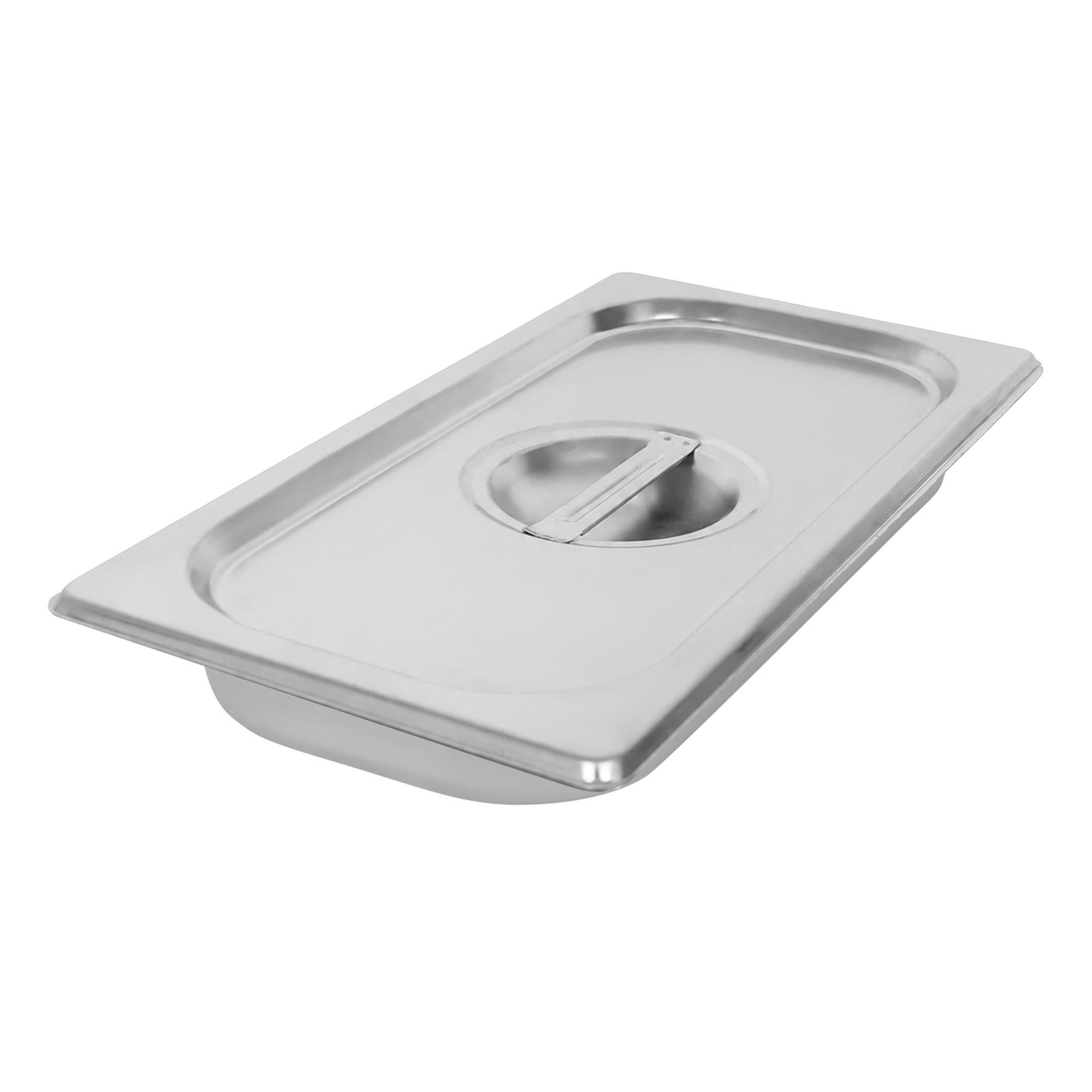 Argon Tableware Steel Gastronorm Container with Lid 1/3 - 1.5L
