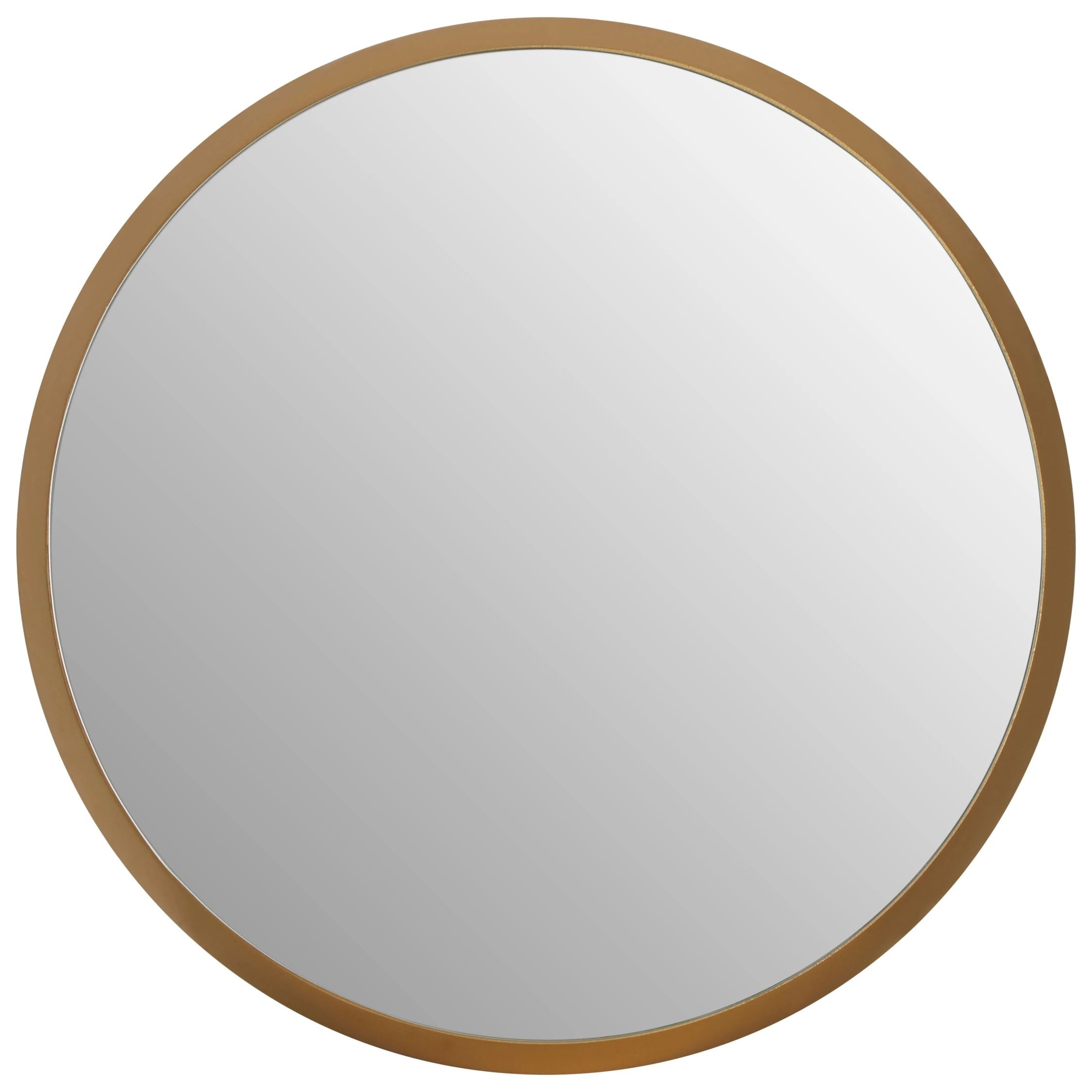 Orsina Athena Medium Round Wall Mirror With Frame – Gold