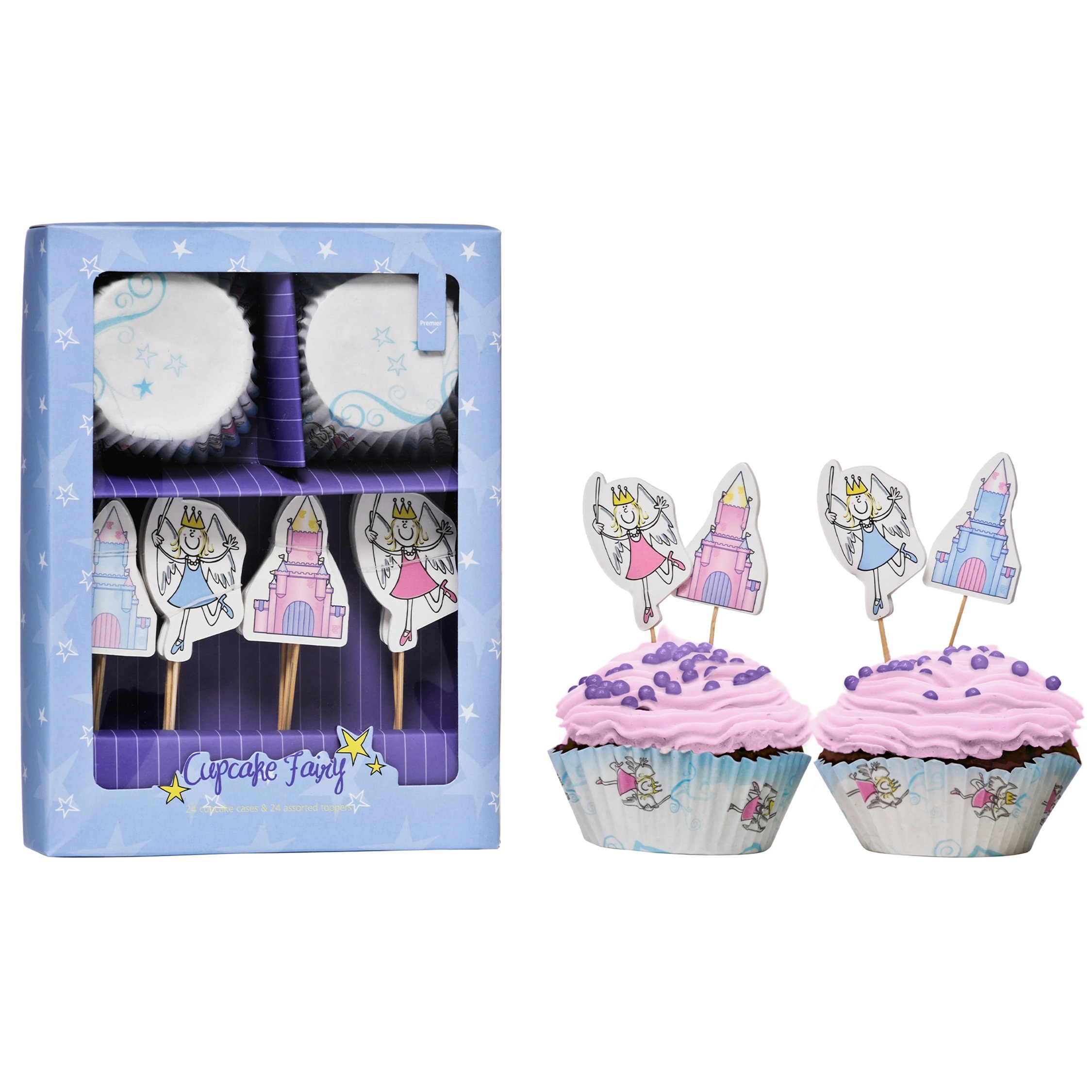 Orsina Cupcake Cases And Toppers Set - Diva Fairy