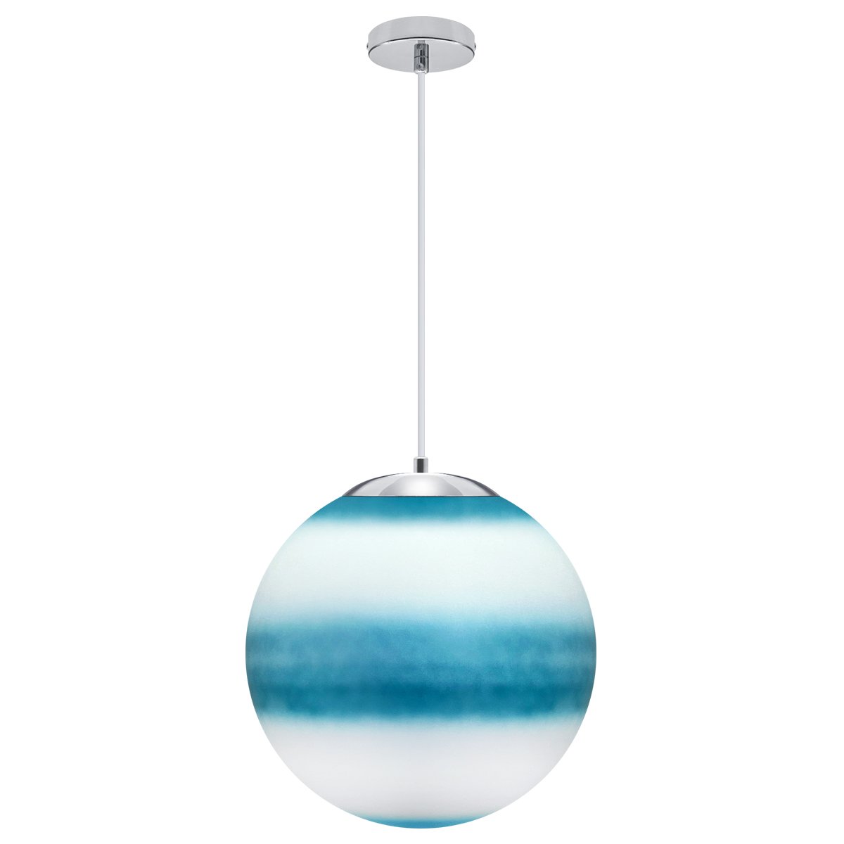 Energy Light Bulbs Sphere Ball Ceiling Pendant Light - Blue and White