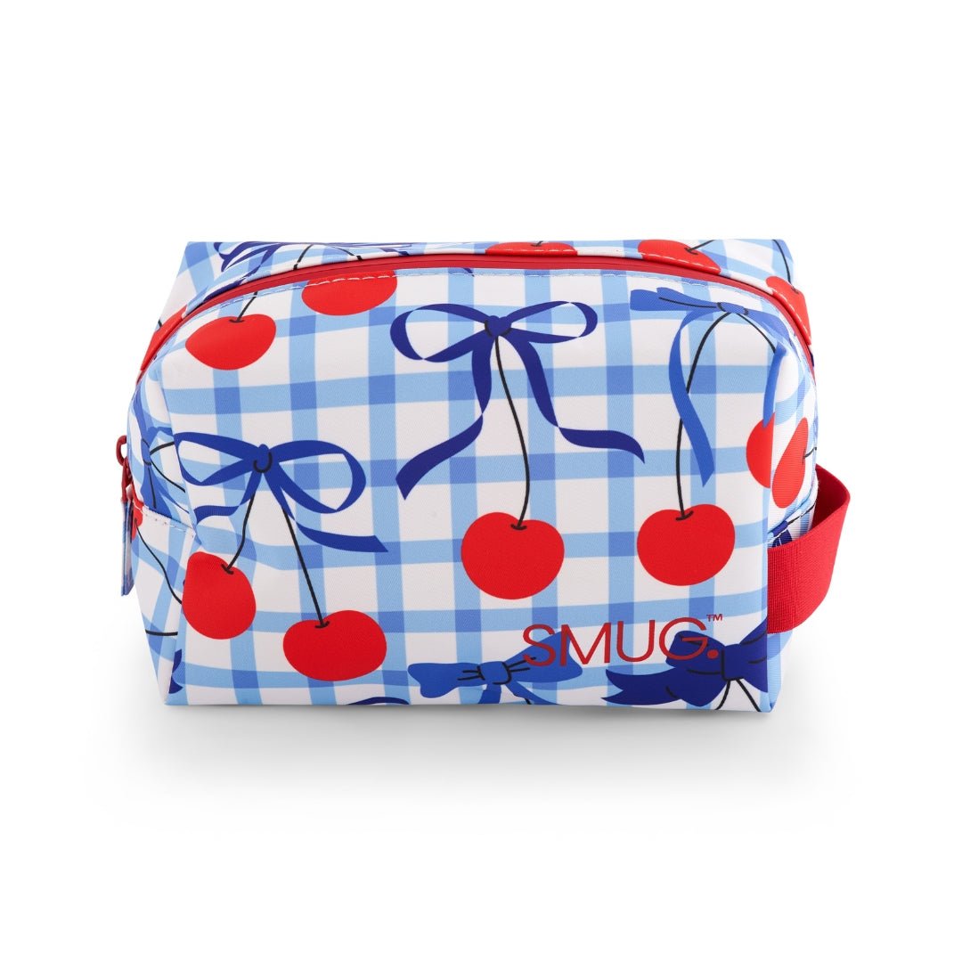 SMUG Toiletry Bag - Blue Cherries Print