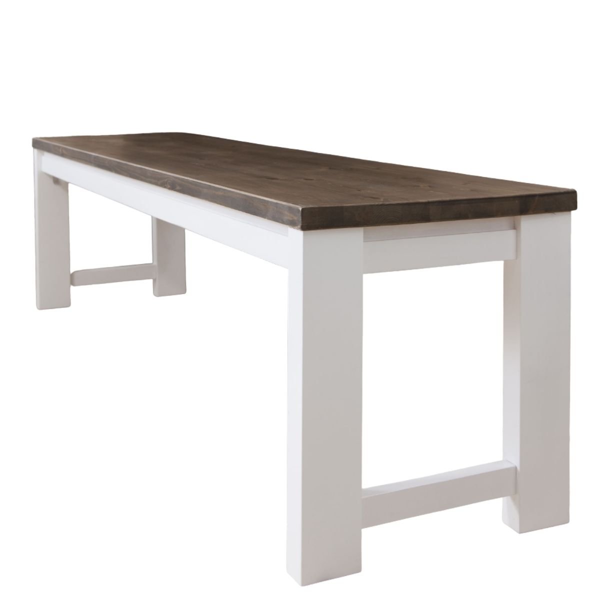 Noa & Nani Hever Dining Bench - White & Dark Pine