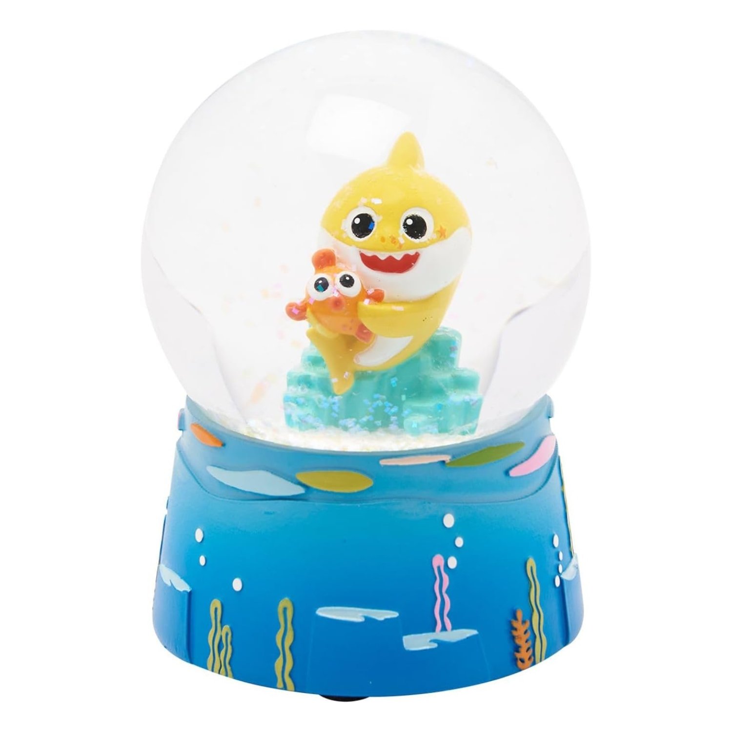 Widdop Baby Shark Glass Snow Globe - Blue
