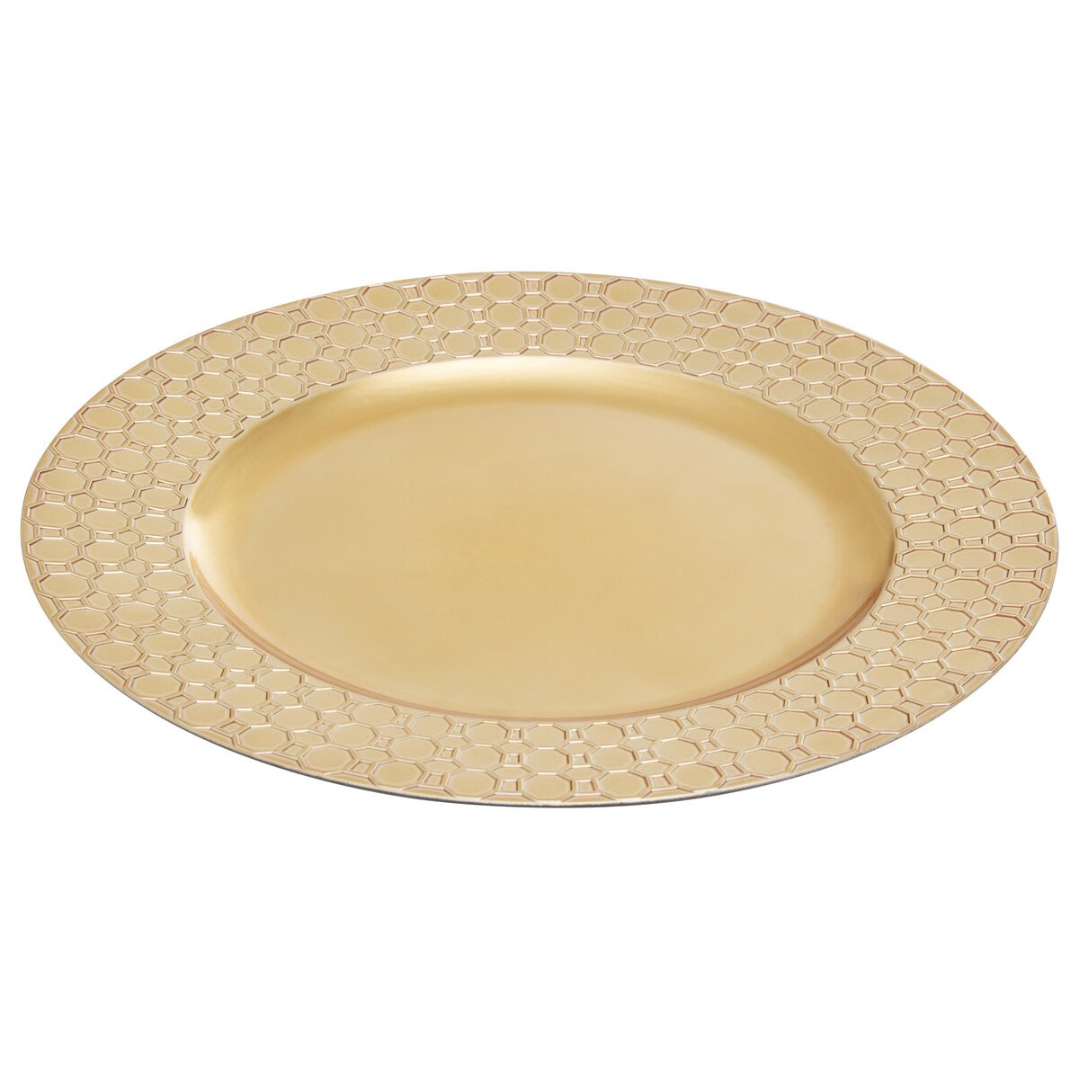 Orsina Dia Honeycomb Charger Plate - Gold
