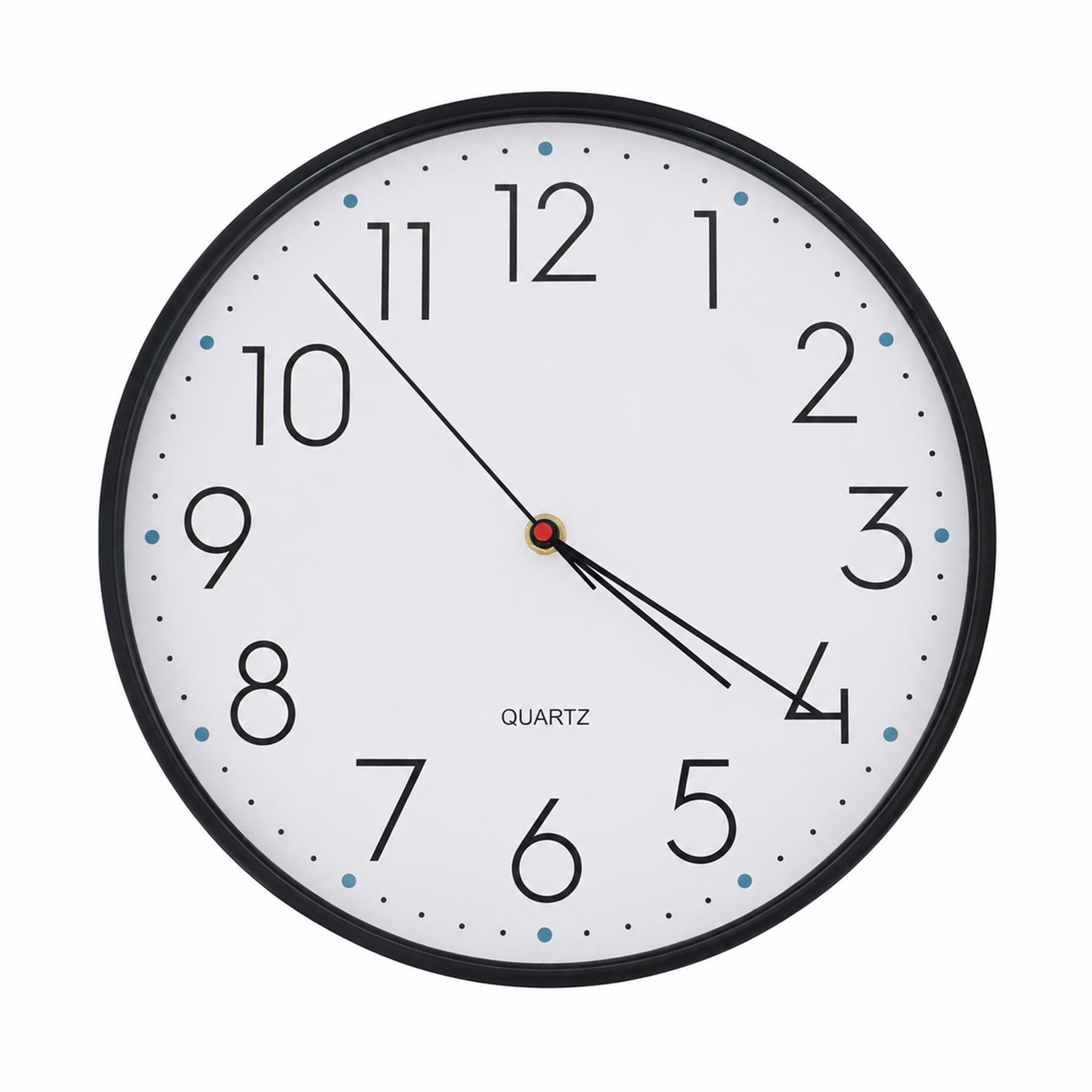 Harbour Housewares 30cm Wall Clock - Black