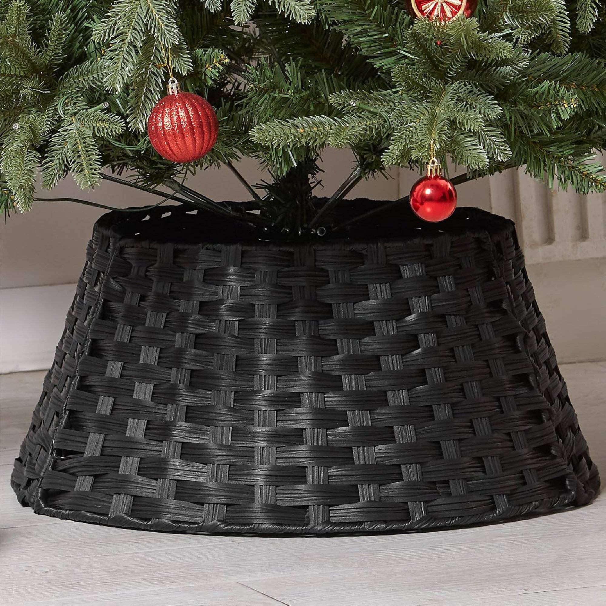 My Christmas Wicker Christmas Tree Skirt Rattan Basket - 56cm