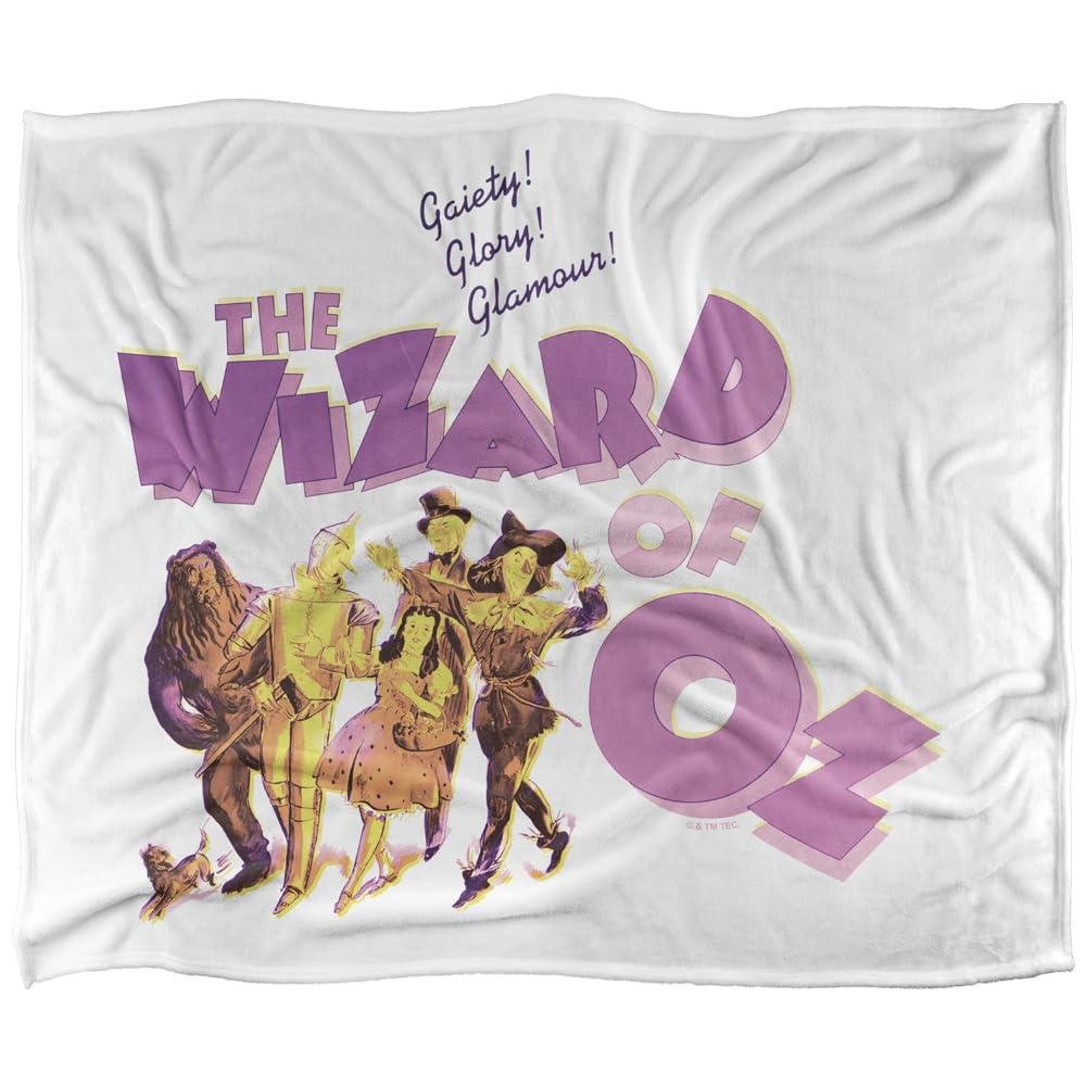 Wizard Of Oz Retro Logo Soft Touch Blanket - 147cm x 91cm