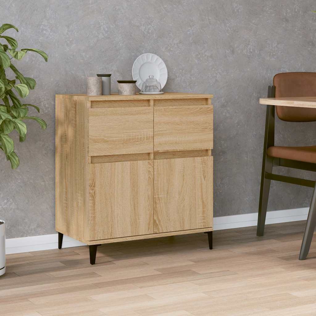 Walplus Engineered Wood Sideboard - Sonoma Oak - 60 x 35 x 70 cm