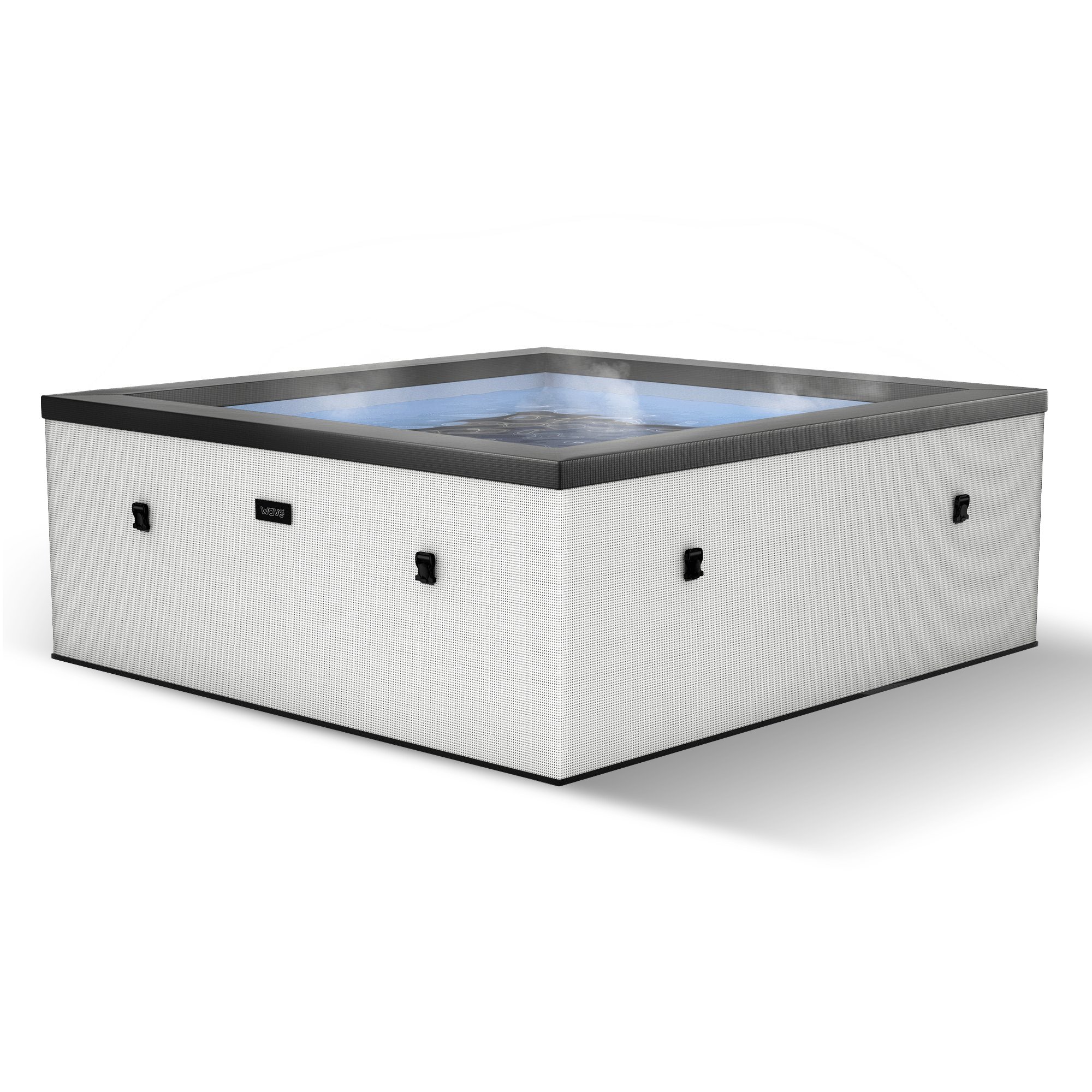 Wave Garda 4-Person Eco Foam Hot Tub with Integrated Heater - Pebble White