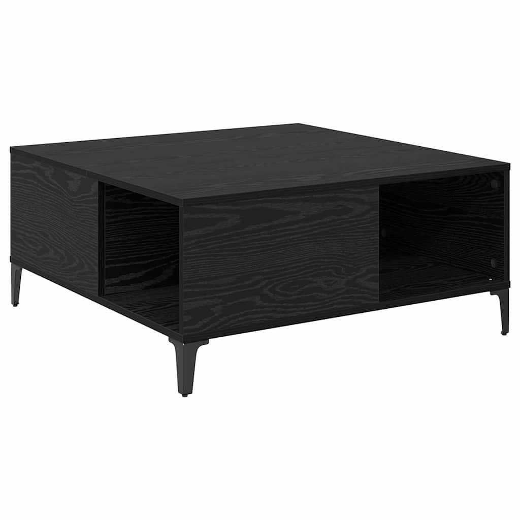 Walplus Storage Coffee Table - Dark Oak - 80 x 80 x 36.5 cm