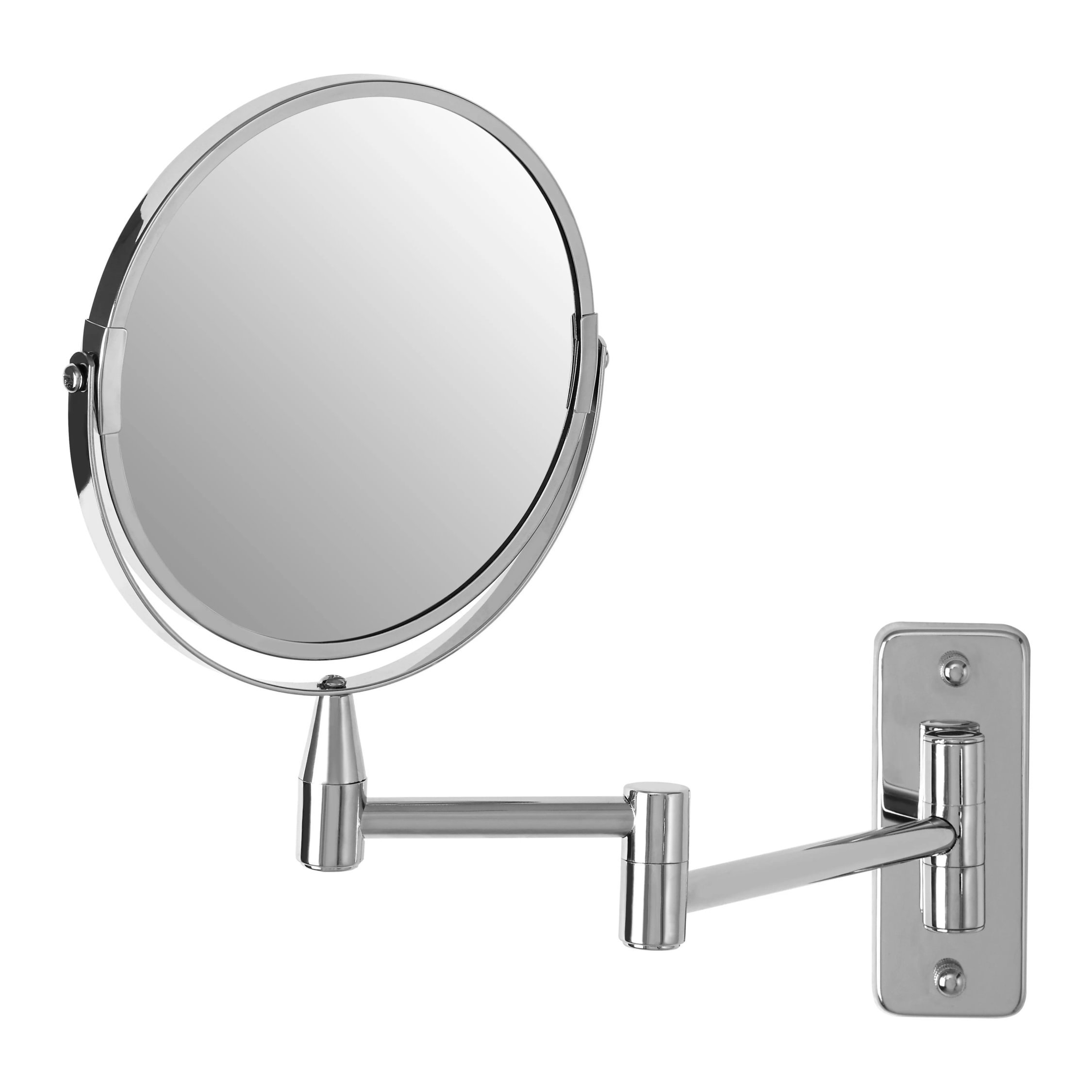 Orsina Cassini Wall Mounted Extending Mirror – Silver
