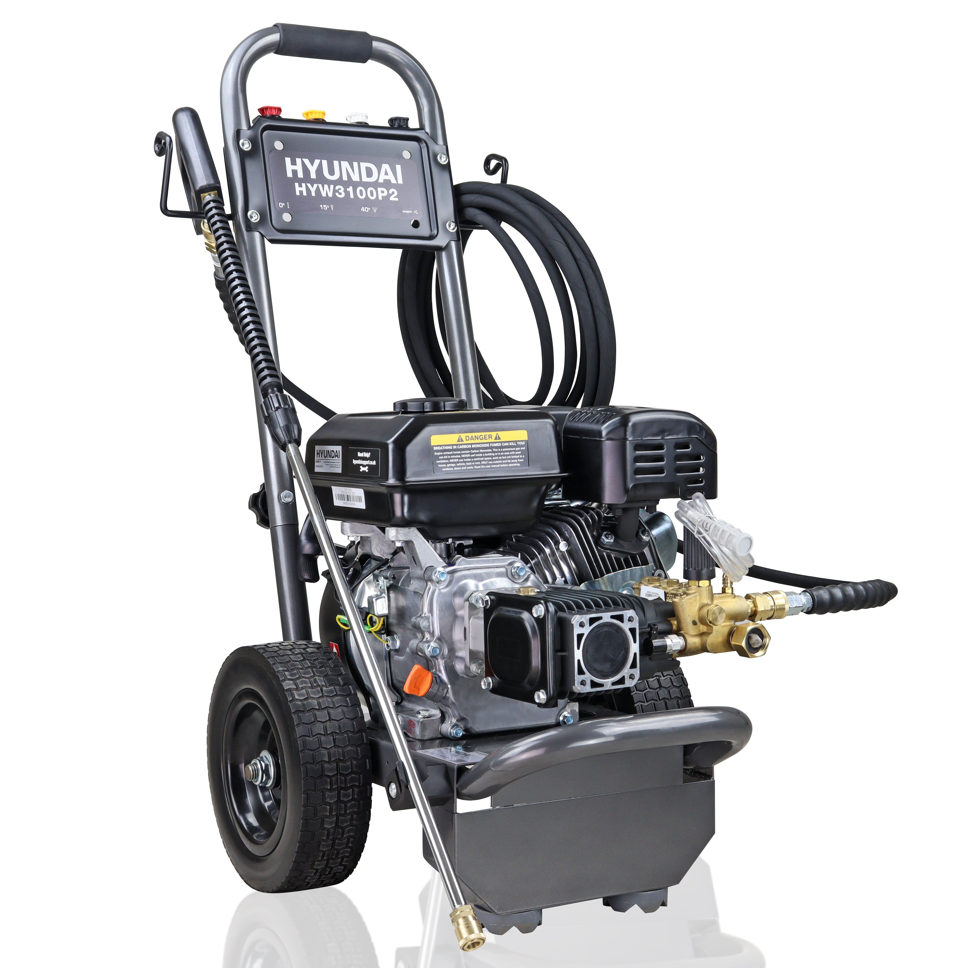 Hyundai Professional 3100 PSI 206 Bar Petrol Pressure Washer