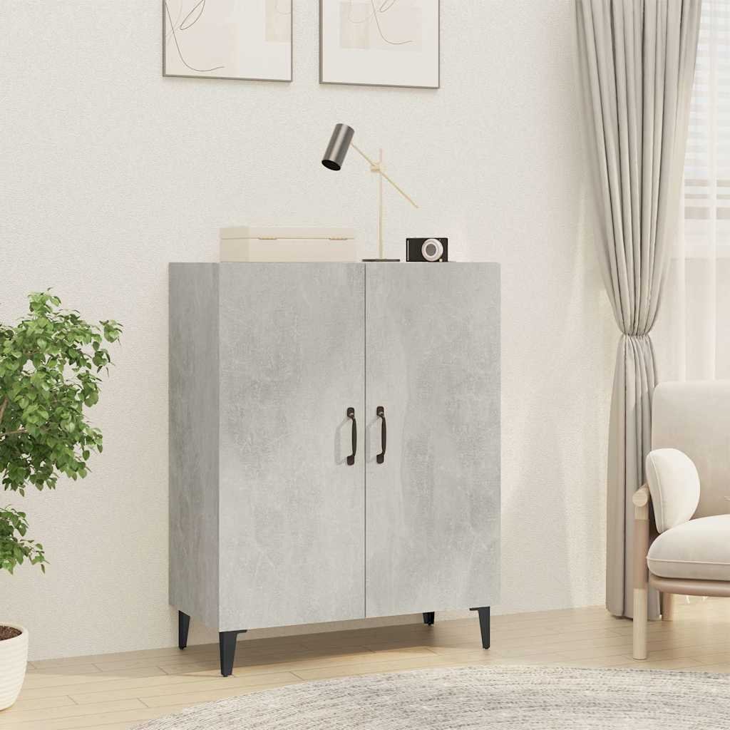 Walplus Engineered Wood Buffet Sideboard - Concrete Grey - 70 x 34 x 90 cm