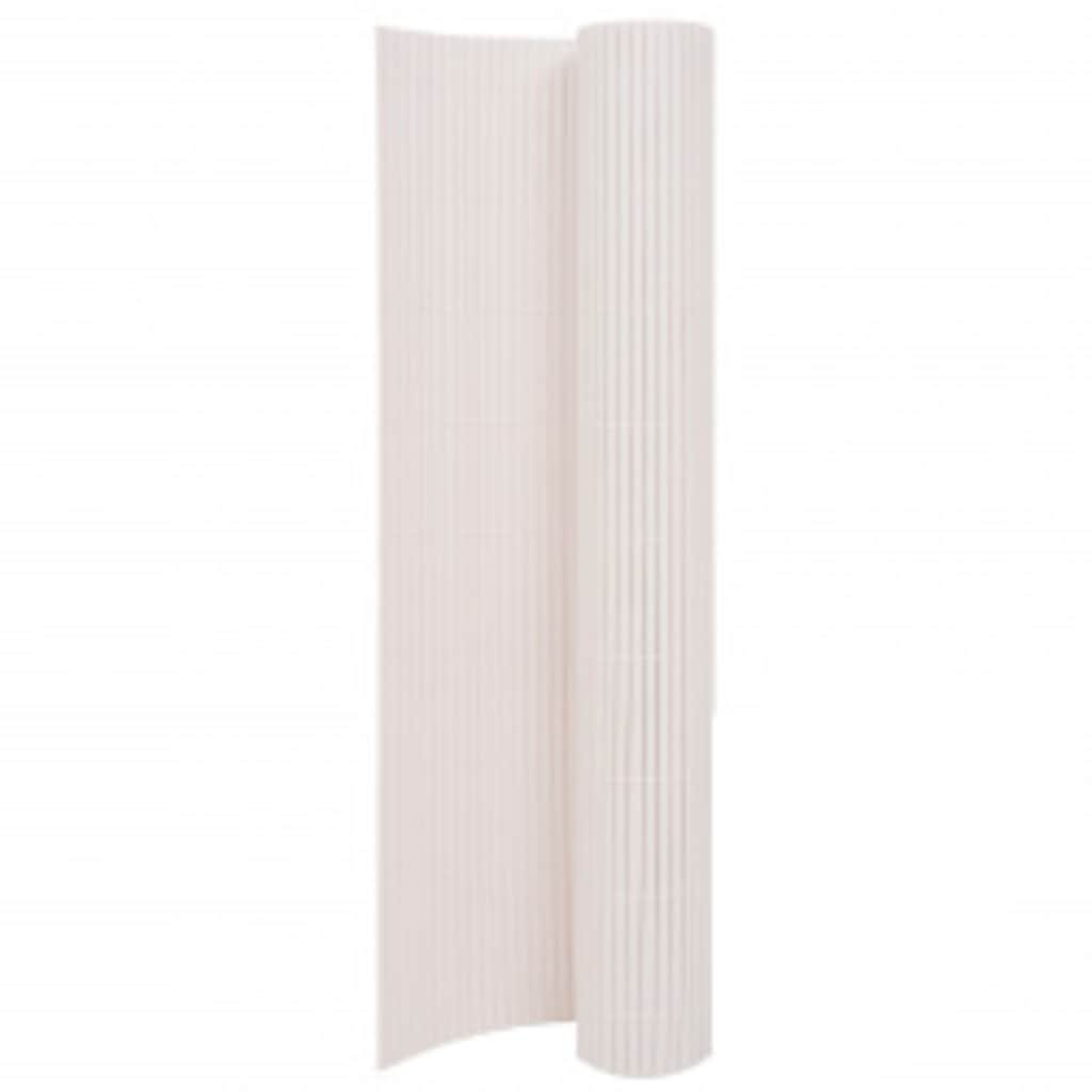 Walplus PVC Double-Sided Garden Fence - White - 110 x 300 cm