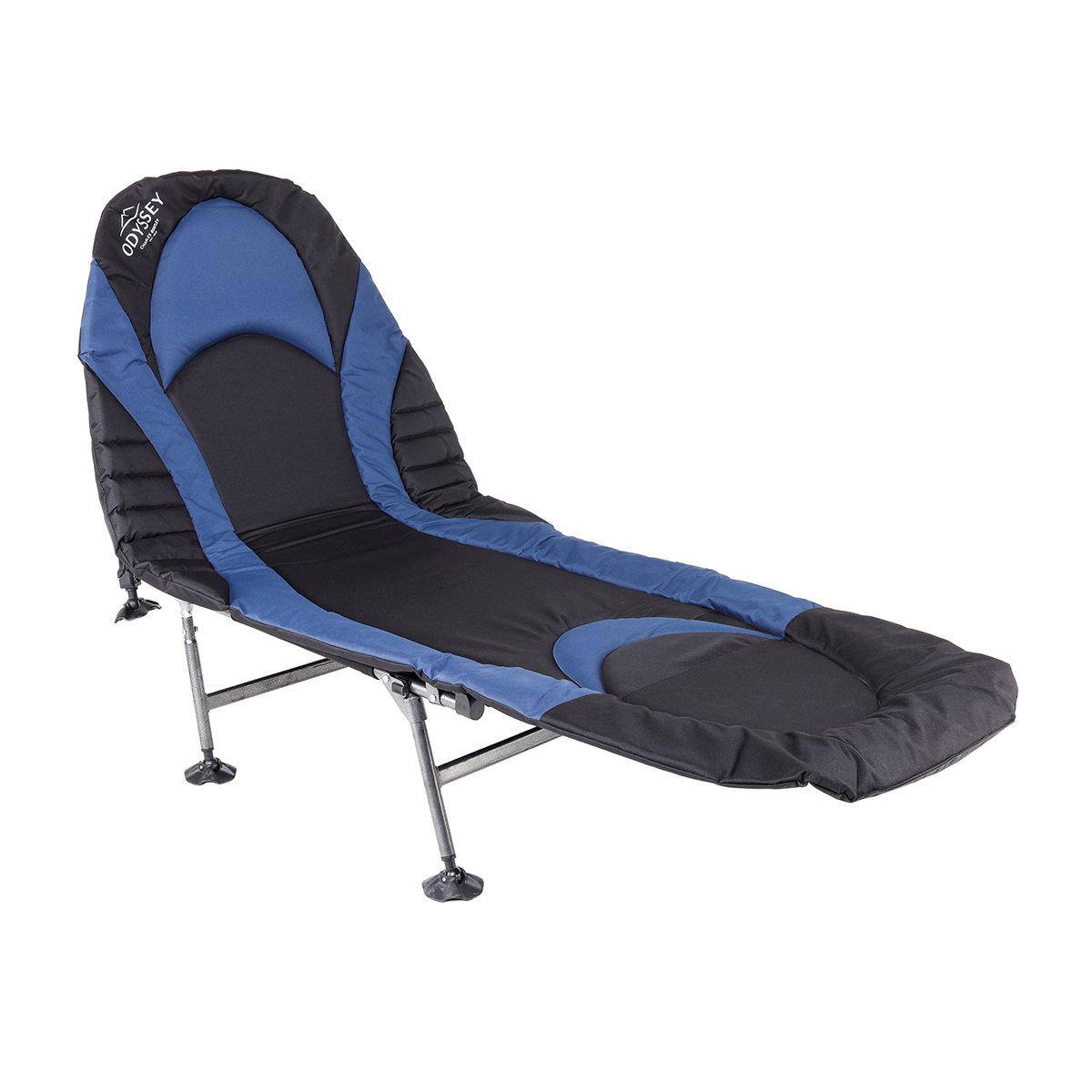 Charles Bentley Odyssey Folding Portable Camp Bed Chair - Blue