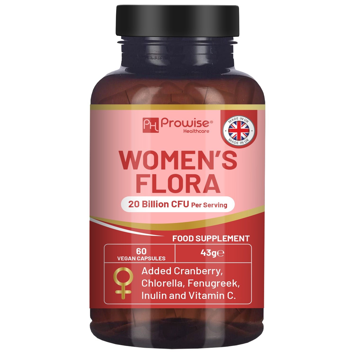 Prowise Vegan 20 billion CFU Women’s Flora  - 60 Capsules