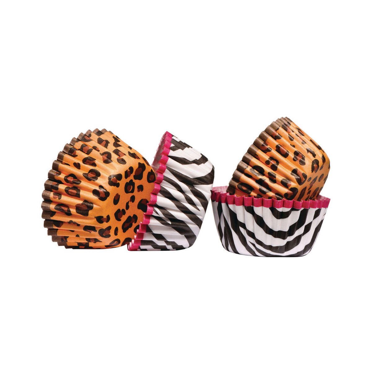 Orsina Diva Animal Print 100 Piece Mini Cupcake Cases - Assorted
