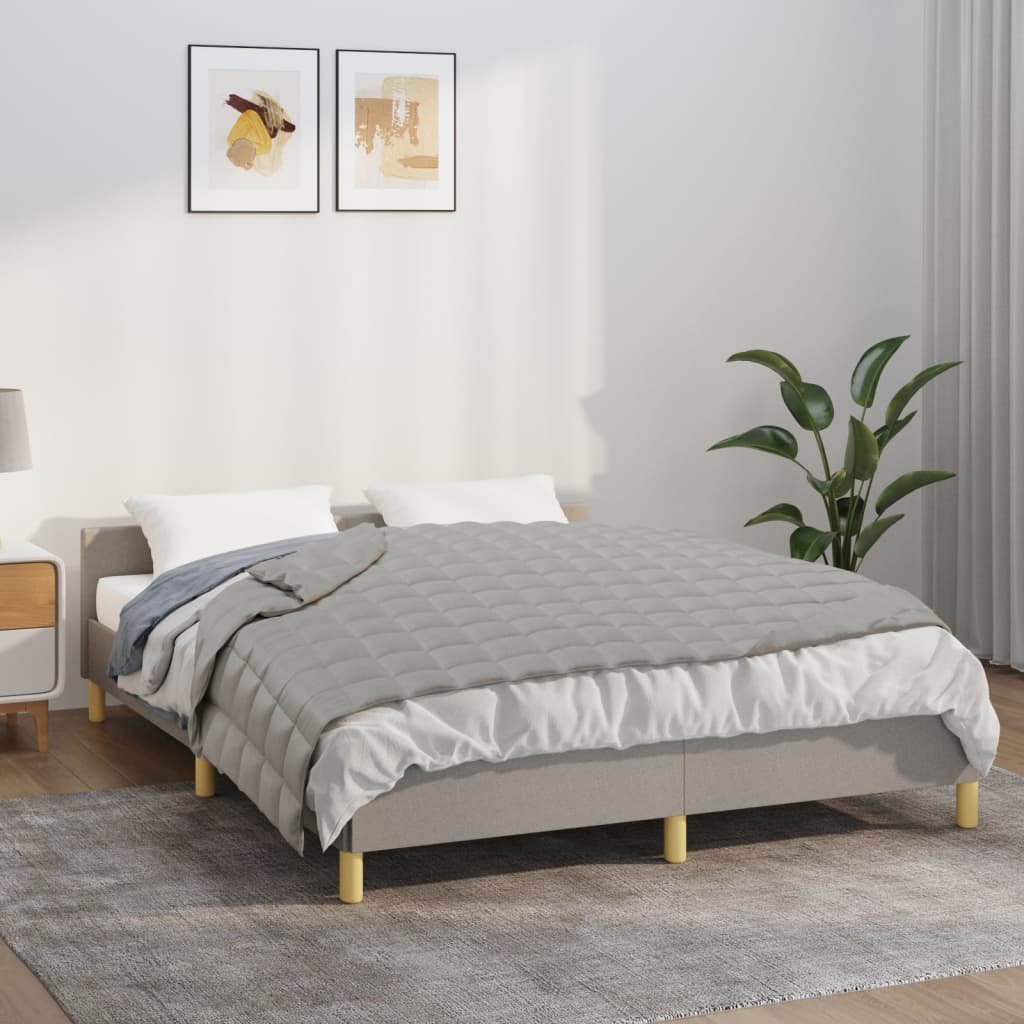 Walplus 5 kg Cotton Weighted Blanket - Grey - 122 x 183 cm