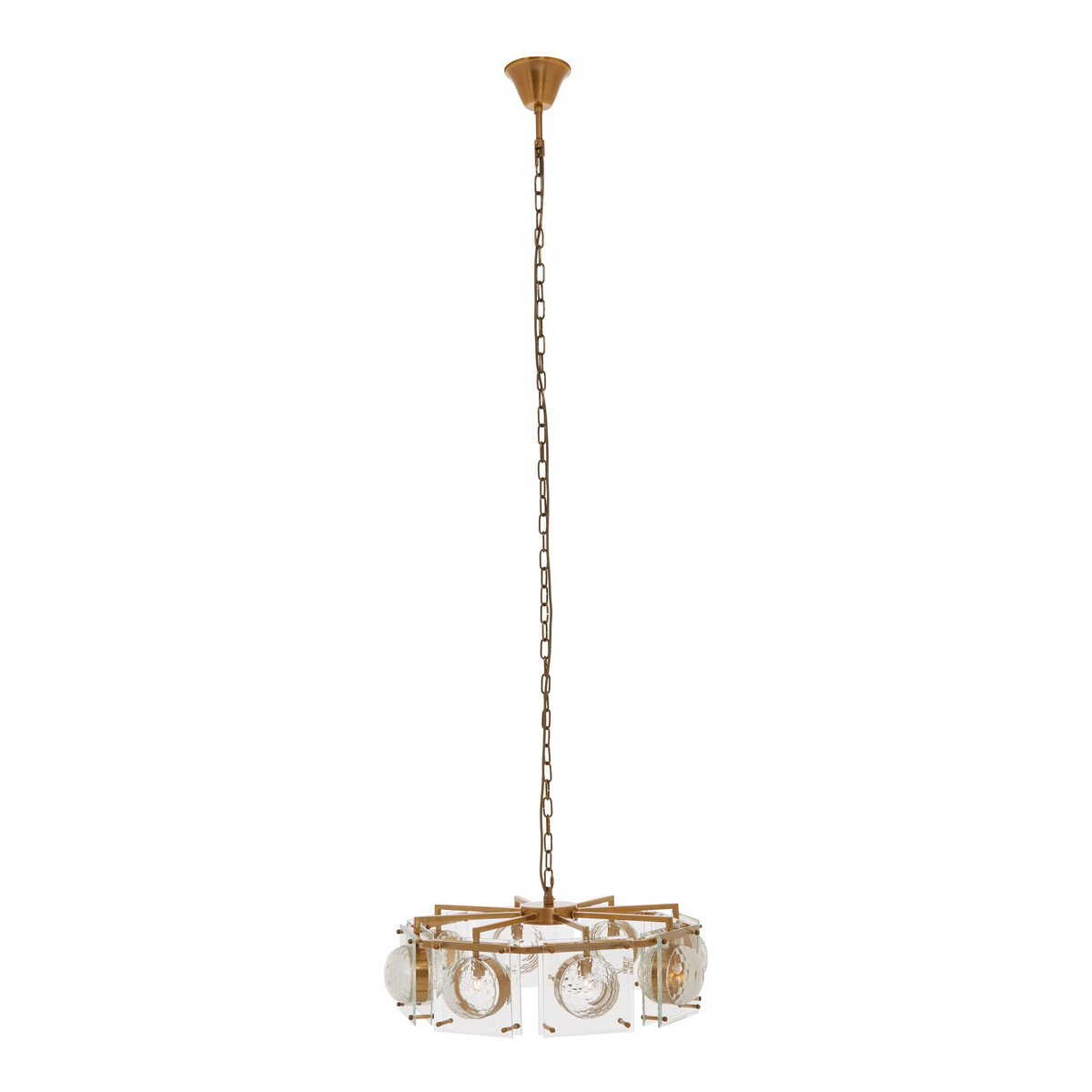 Orsina Kensington Townhouse 8 Bulb Pendant Light - Brown