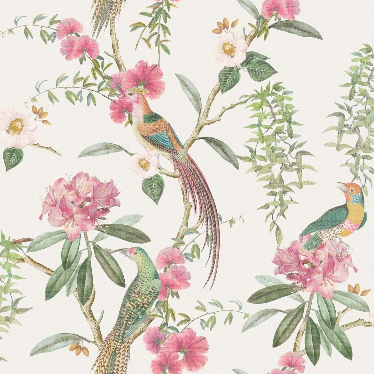 Arthouse Exotic Garden Wallpaper - Pink & Green